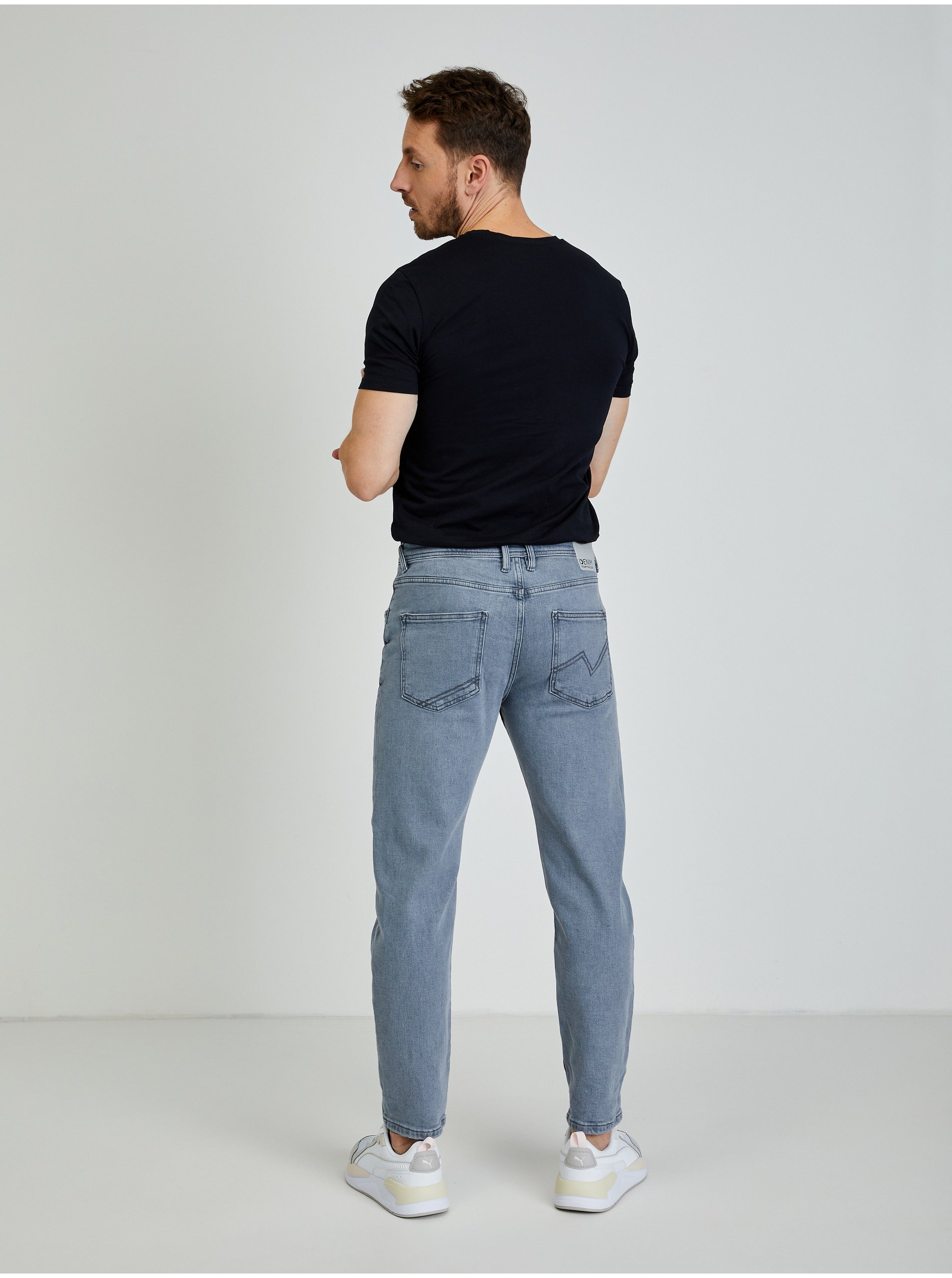 Straight fit pentru barbati Tom Tailor Denim - gri deschis