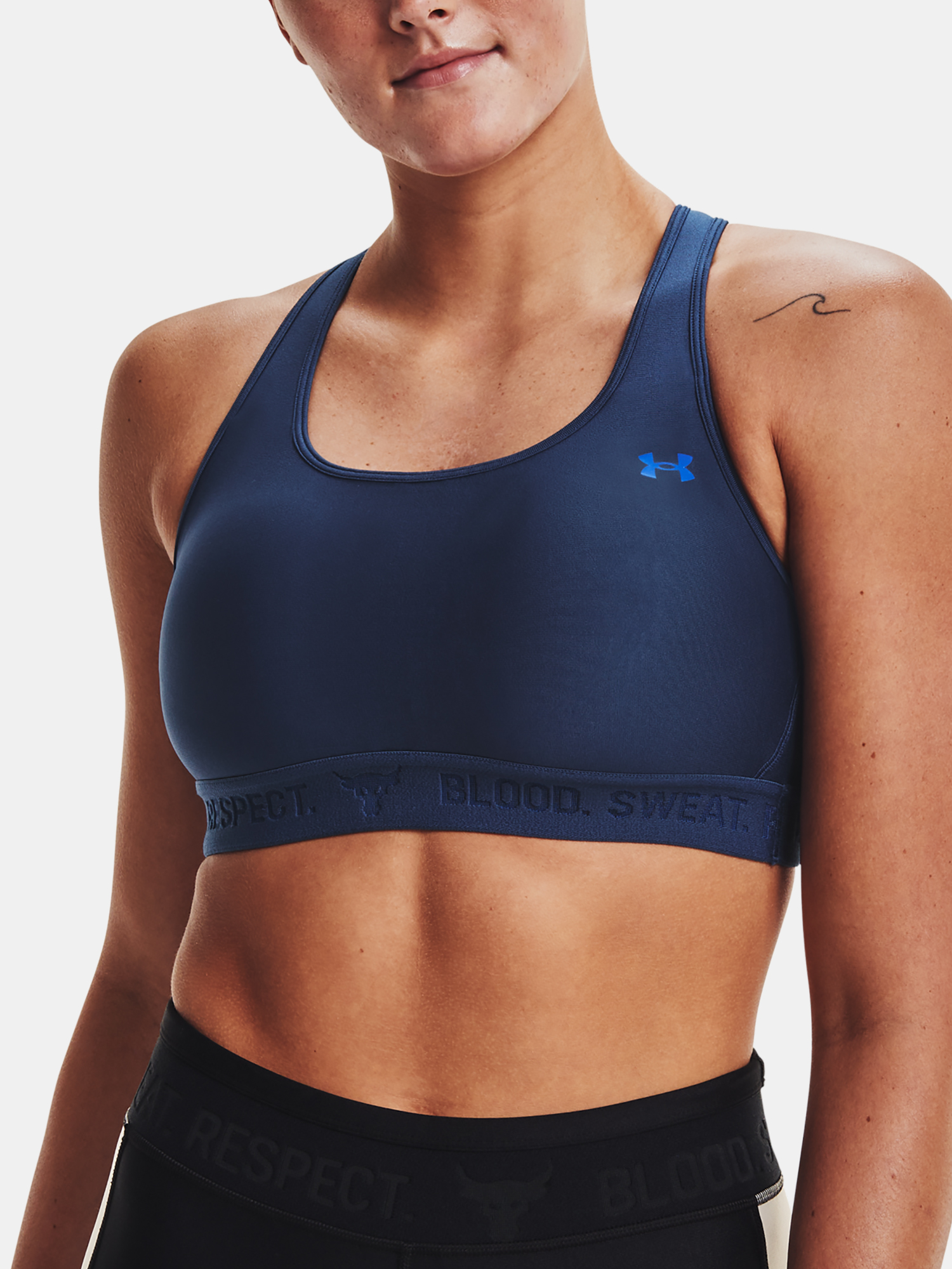 Under Armour Kompresní podprsenka UA Prjct Rock Bra-BLU - Dámské