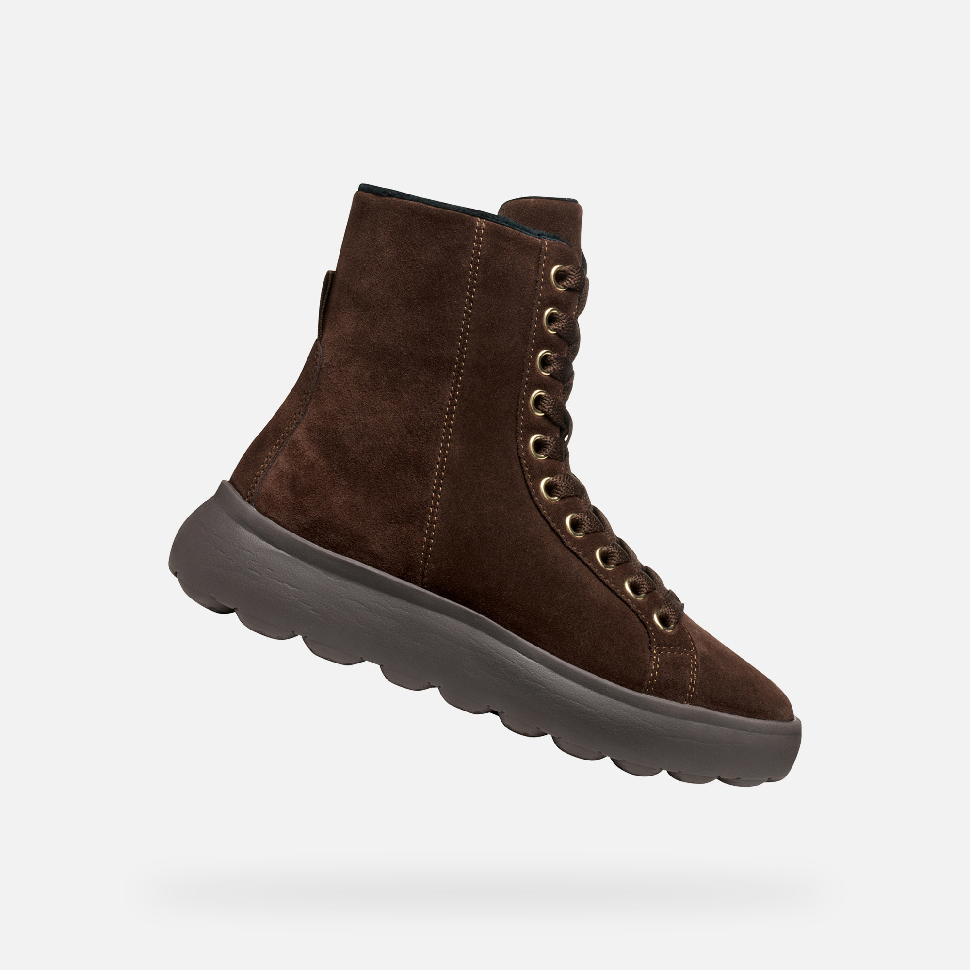 Geox Spherica EC4.1 Womens Ankle Boots Dark Brown - Ladies