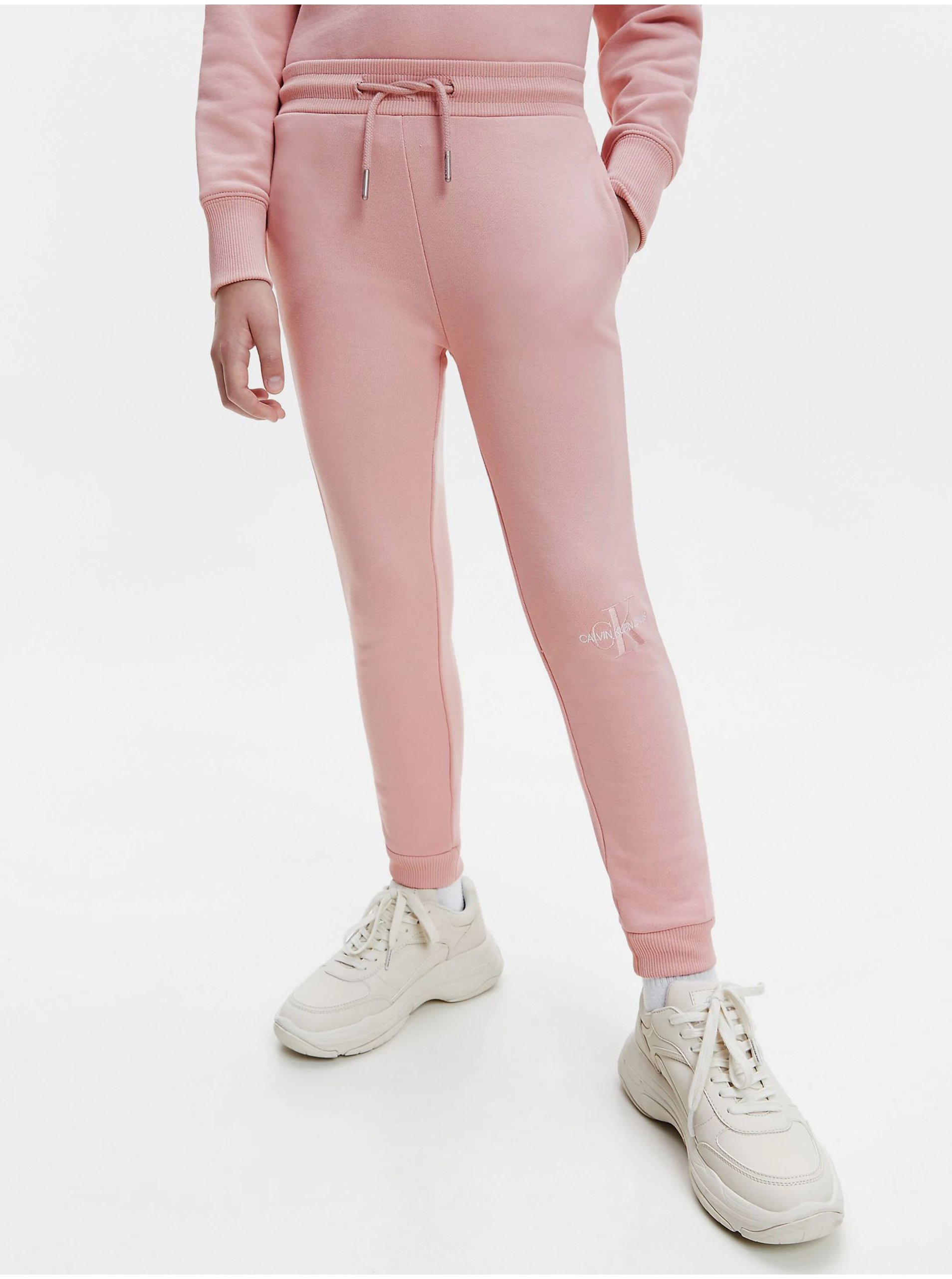 Pink girls' sweatpants Calvin Klein Jeans - Girls