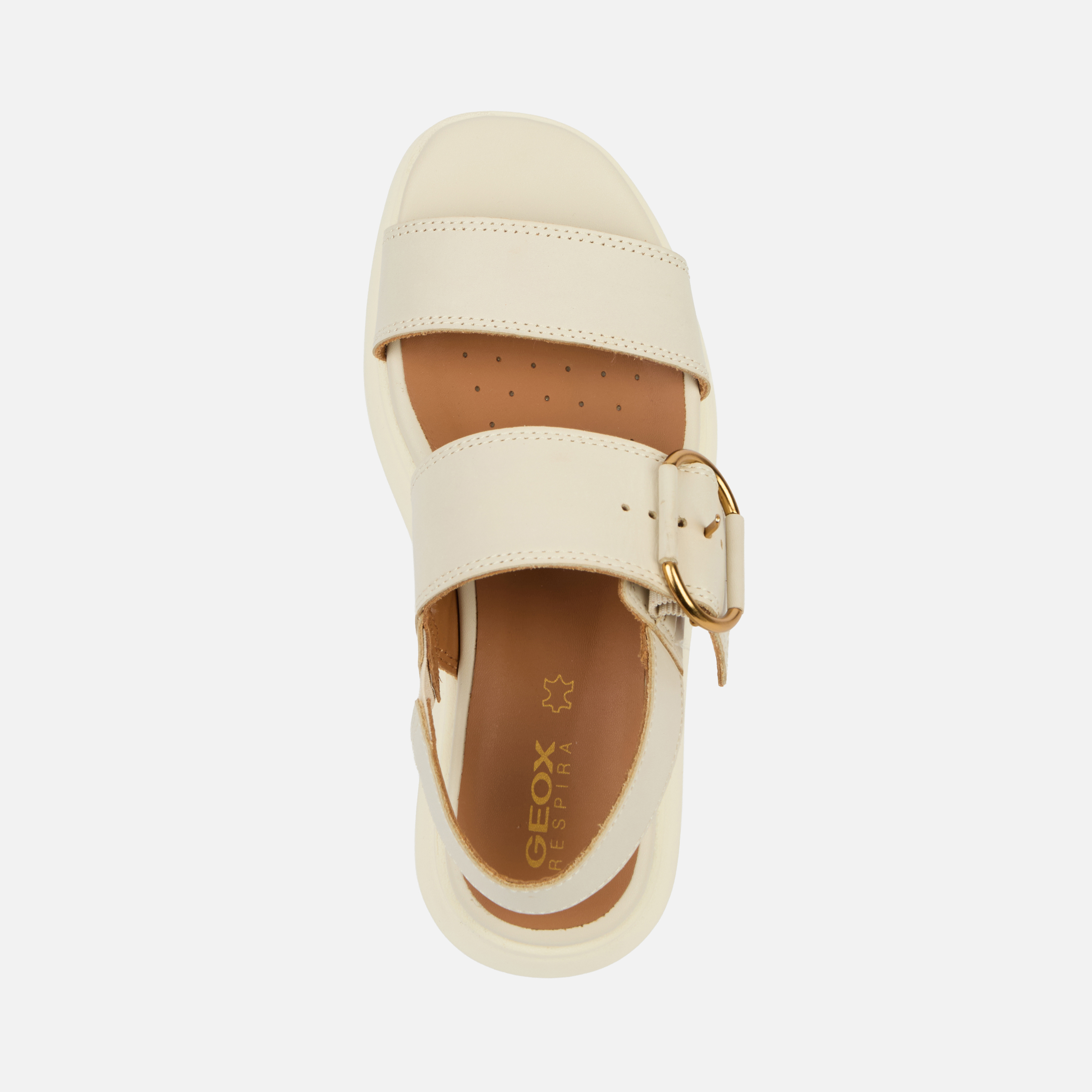 Geox Spherica Women&#039;s Cream Sandals - Women&#039;s