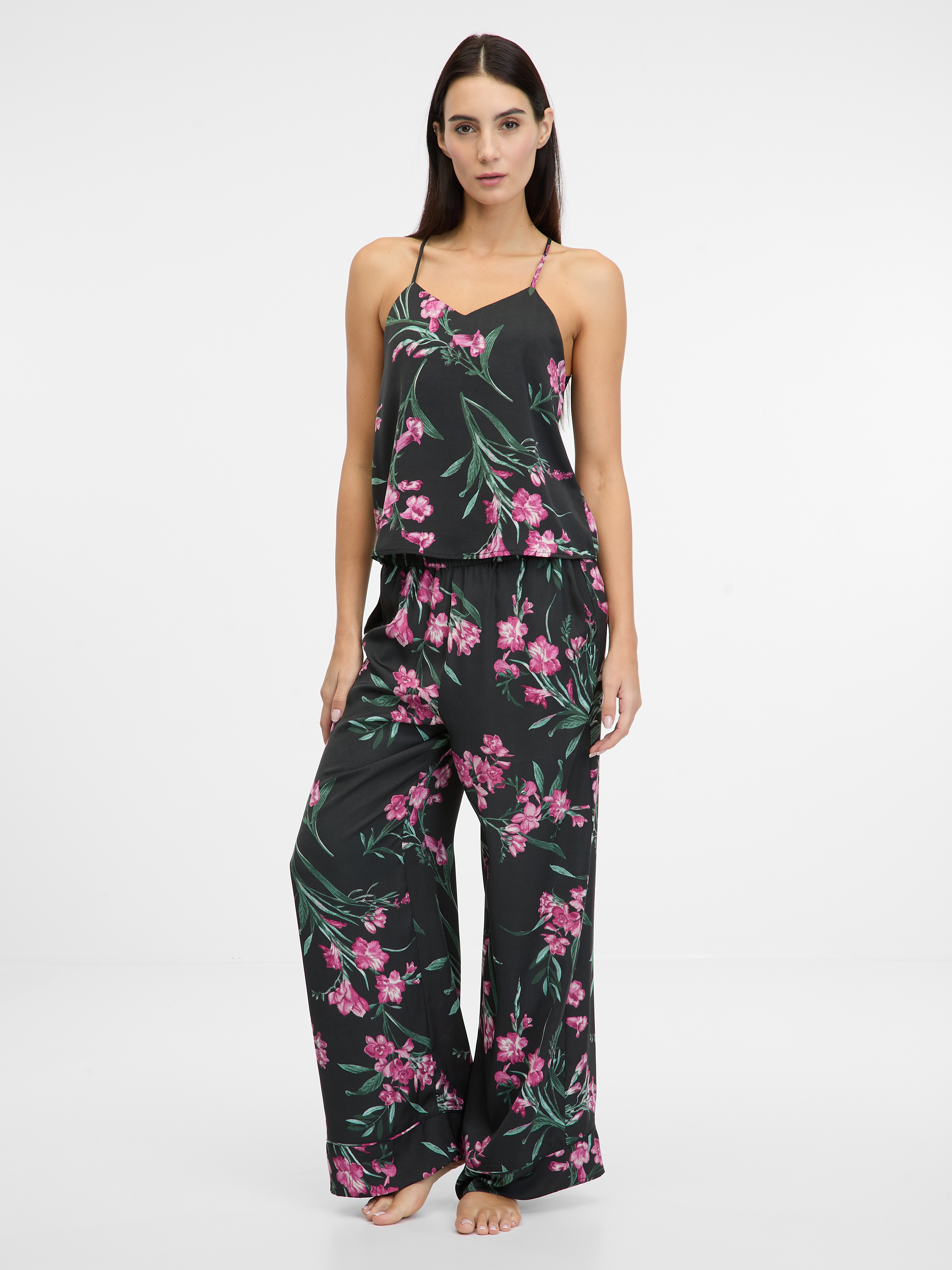 Black women&#039;s satin pajama pants ORSAY - Women&#039;s