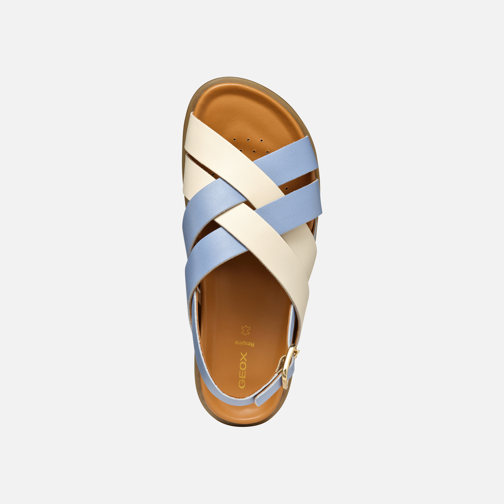 Light blue women's sandals Geox Adelash - Women's