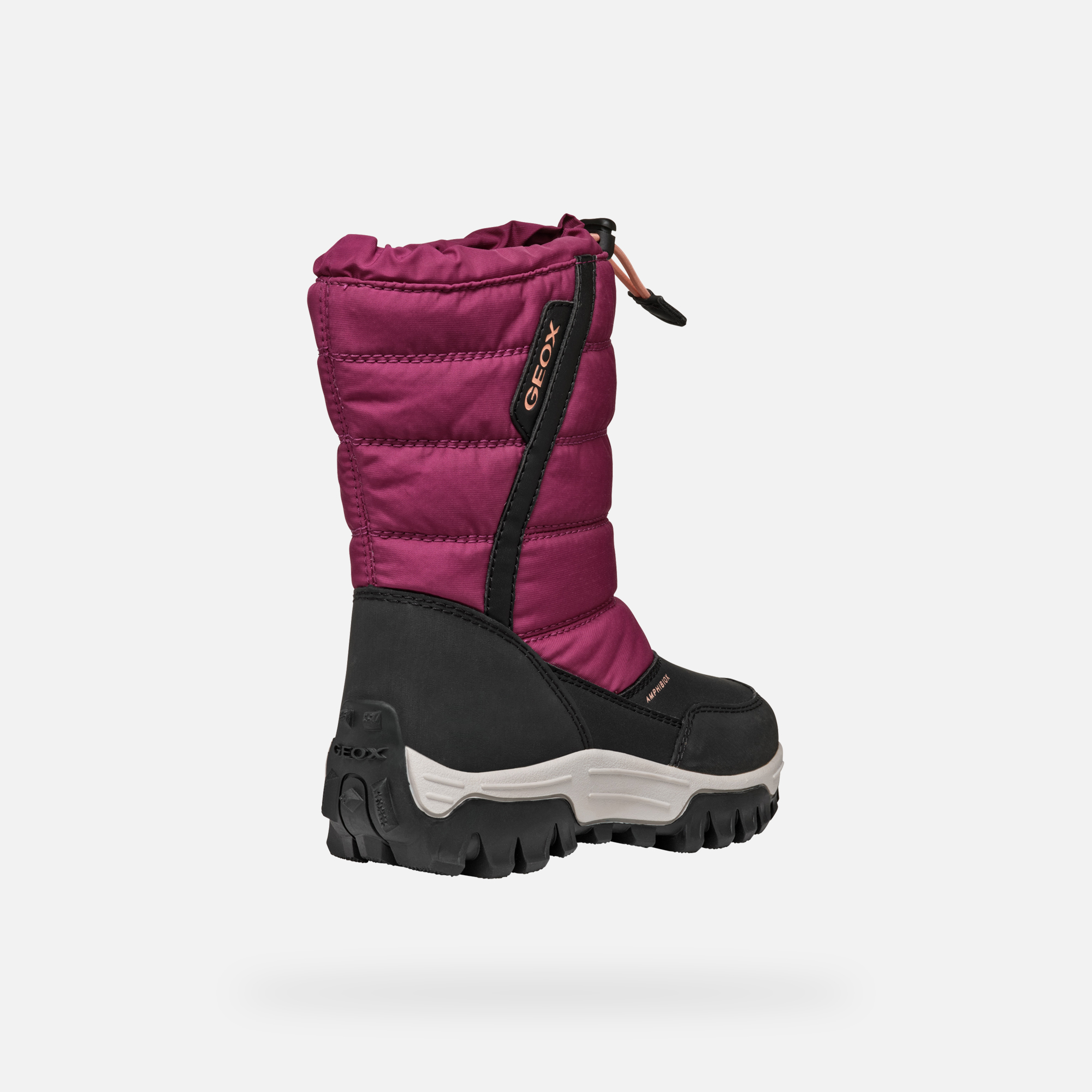 Red Girls Winter Boots Geox Himalaya B Ab - Girls