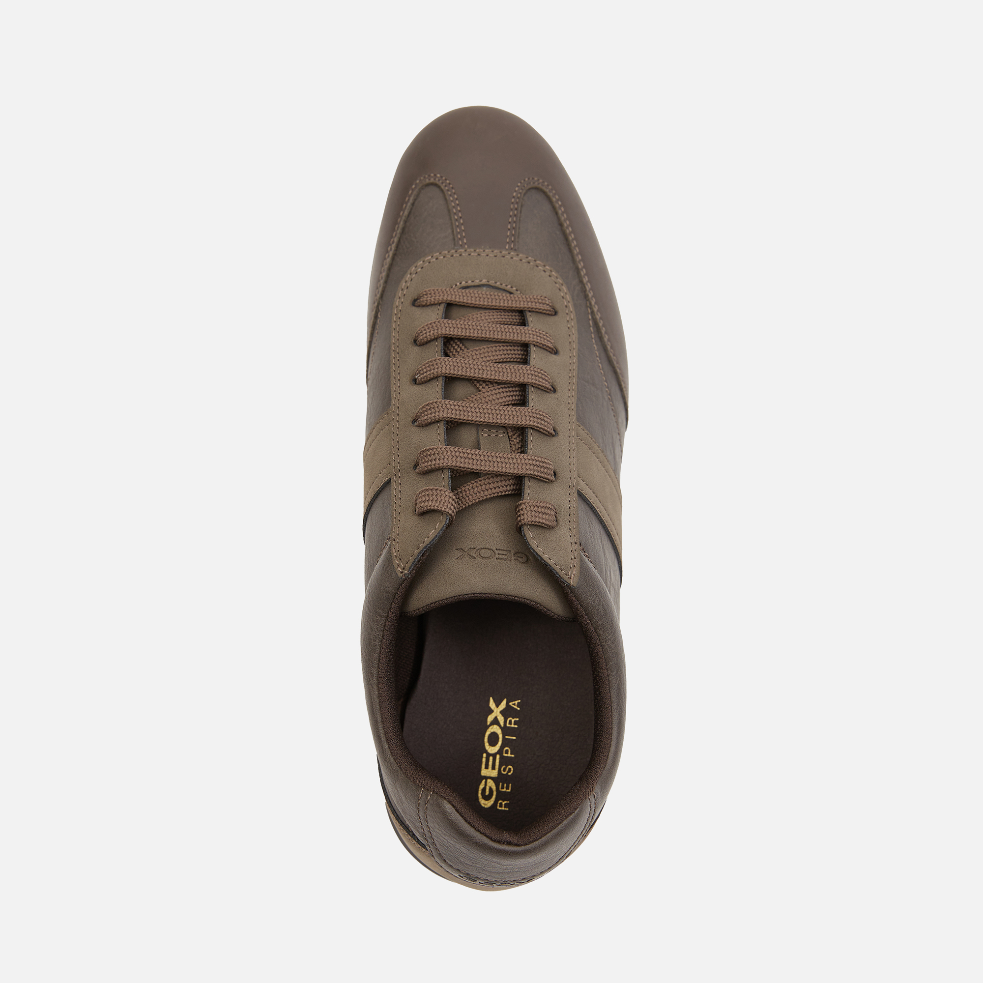 Brown men's sneakers Geox Avery - Men's