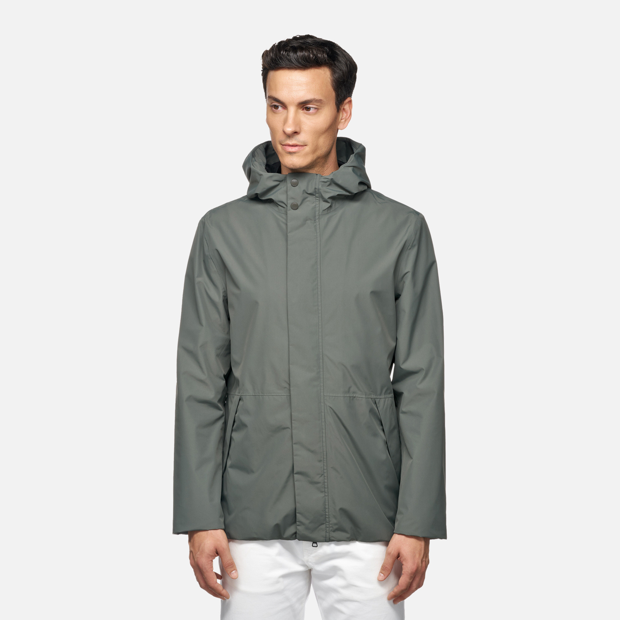 Khaki men&#039;s jacket Geox Doray - Men&#039;s