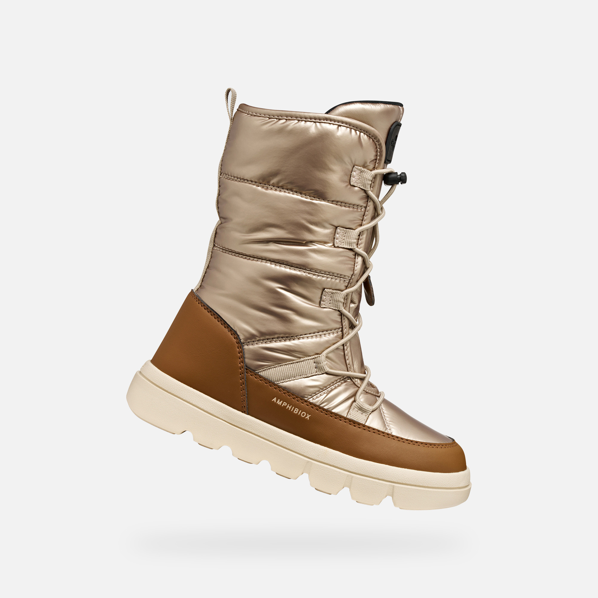 Gold Girls Winter Boots Geox Willaboom A - Girls