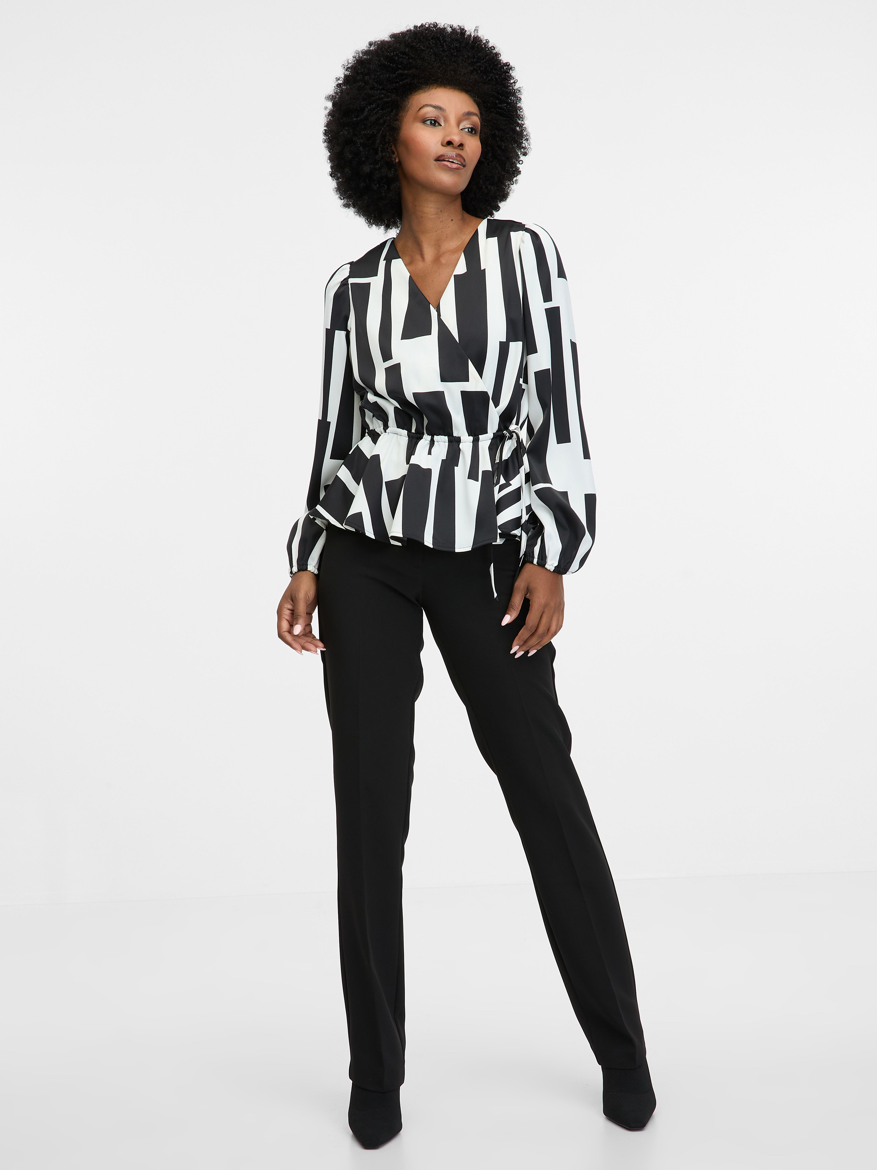 Black women's patterned blouse ORSAY - Women