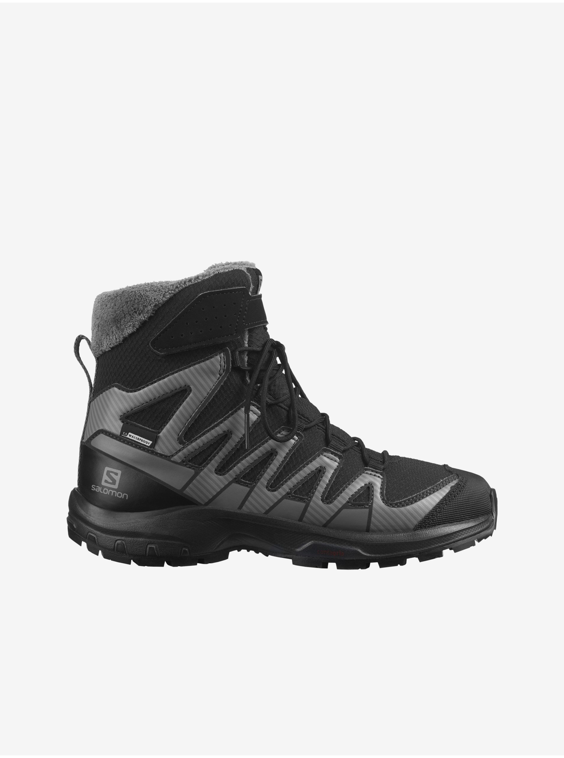 Black Boys' Winter Ankle Boots Salomon XA PRO V8 - Boys