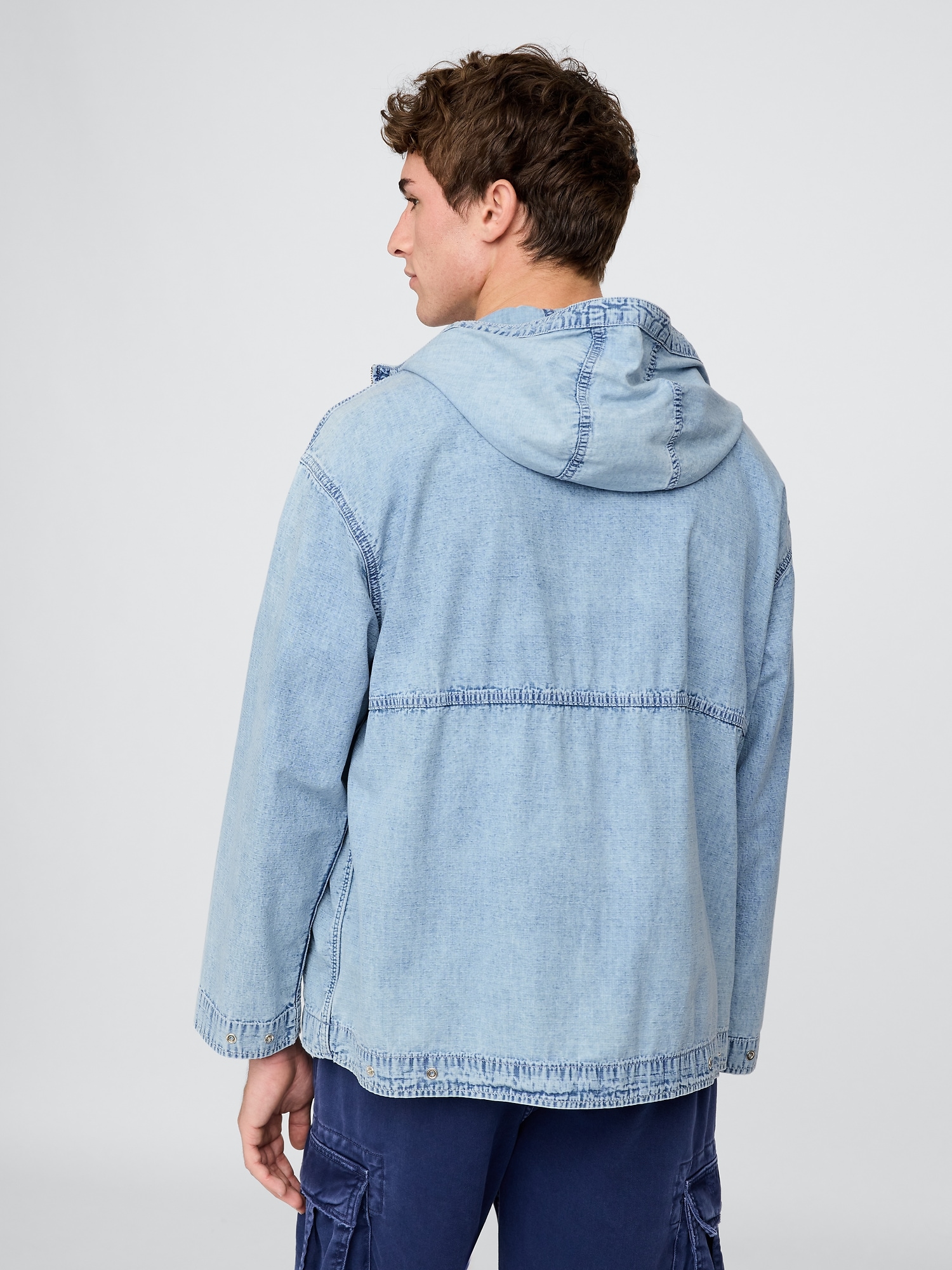 GAP Denim Oversize Jacket Ripstop - Men&#039;s