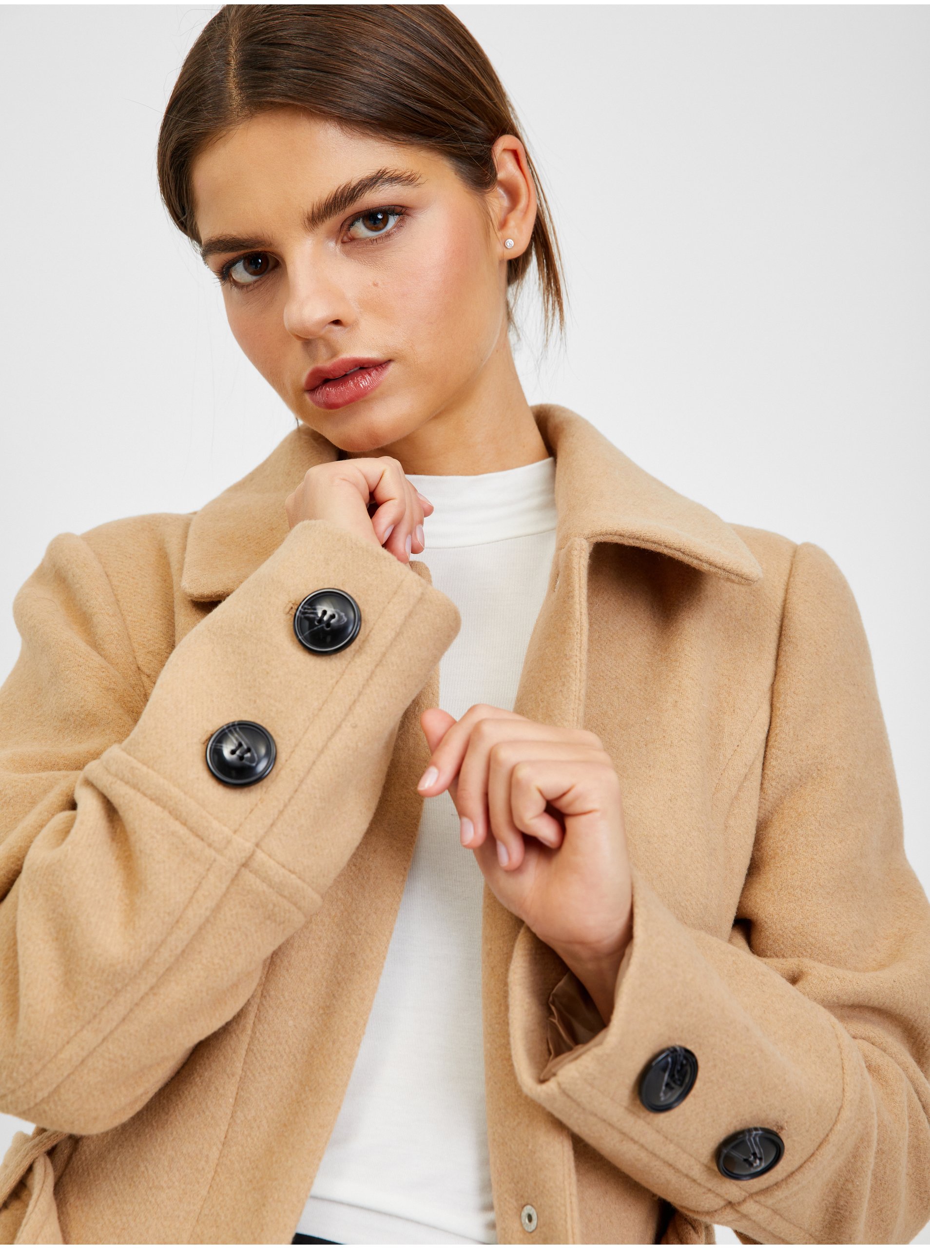 Dámsky kabát Orsay Beige
