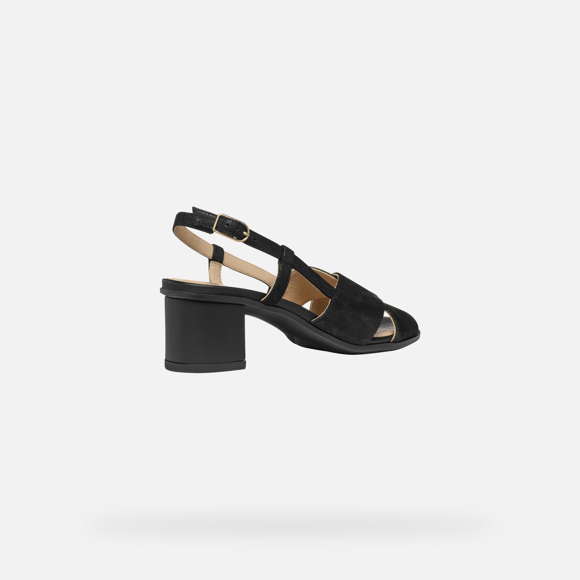 Black women&#039;s sandals Geox Aurely 50 - Women&#039;s