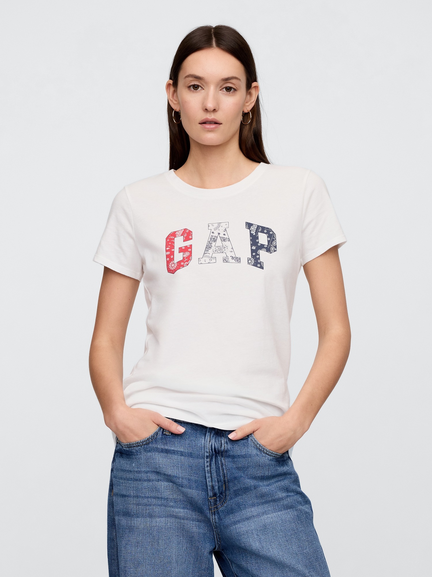 GAP T-shirt with Americana logo - Womens