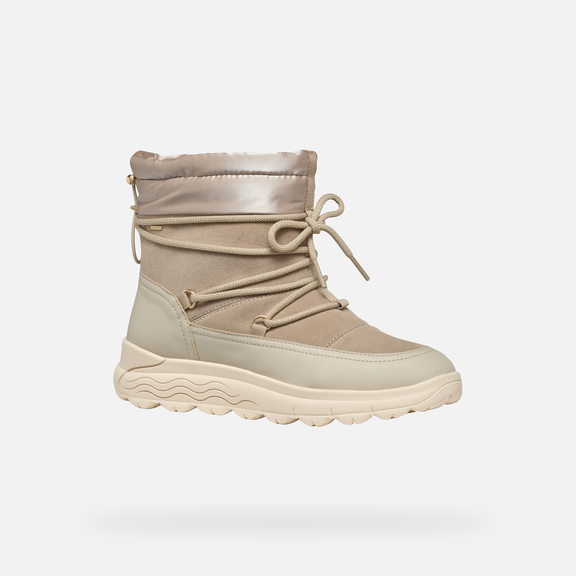 Beige women's ankle boots Geox Spherica 4X4 Abx - Women's