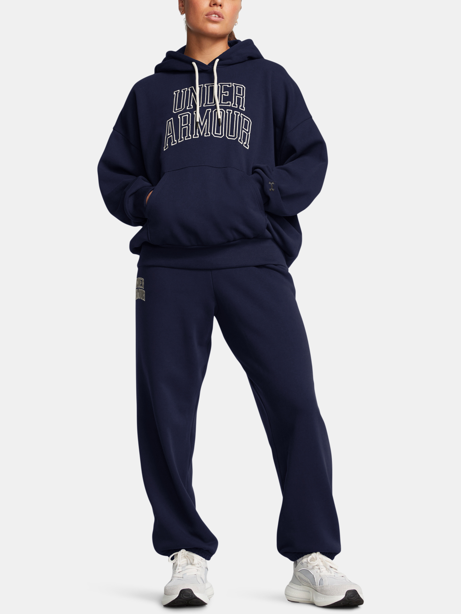 Women&#039;s sweatshirt Under Armour UA Icon HWT Terry OS Hdy-BLU - Women&#039;s