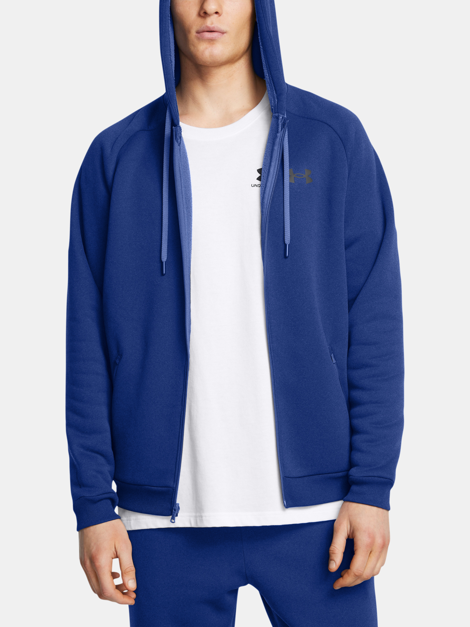 Men's Sweatshirt Under Armour UA Armour Fleece Pro FZ-BLU - Men