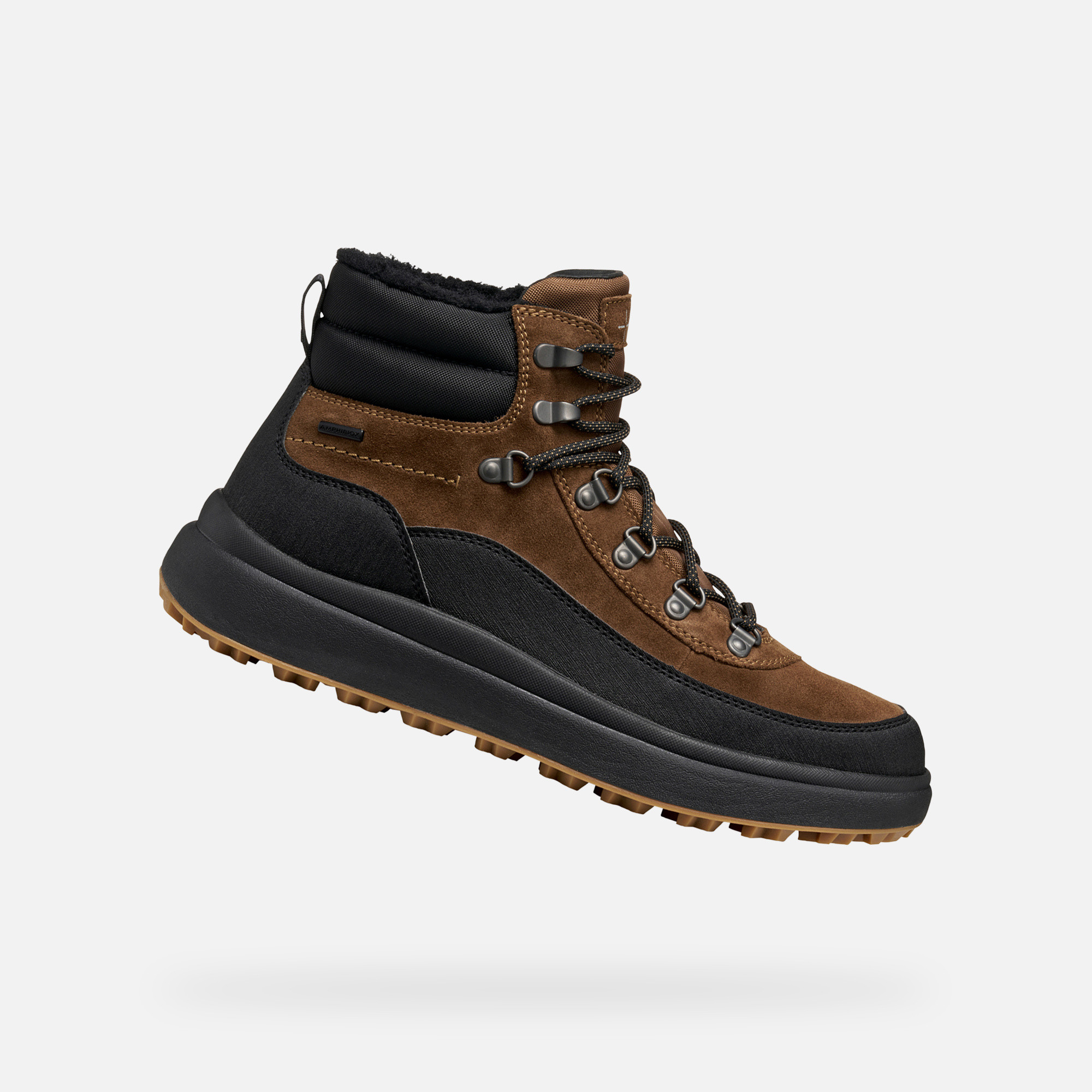 Dark Brown Mens Ankle Boots Geox Granito + Grip B A - Men