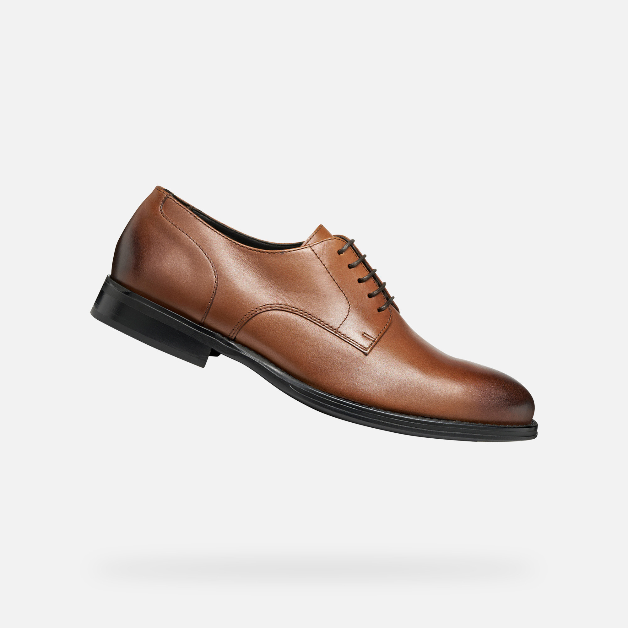 Light brown mens formal shoes Geox Barberigo - Mens