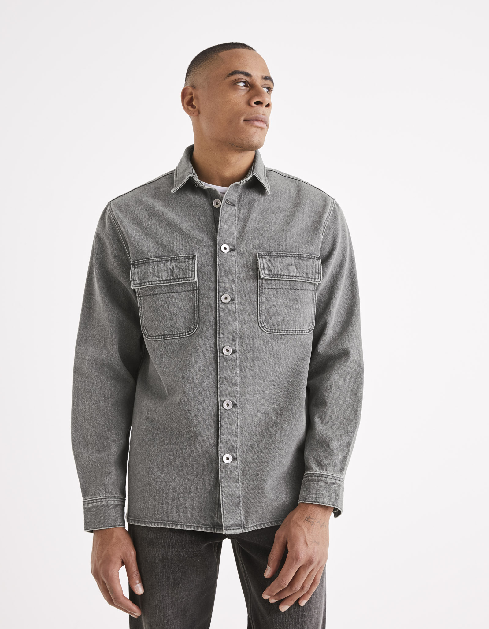 Celio Denim Shirt Battery - Men