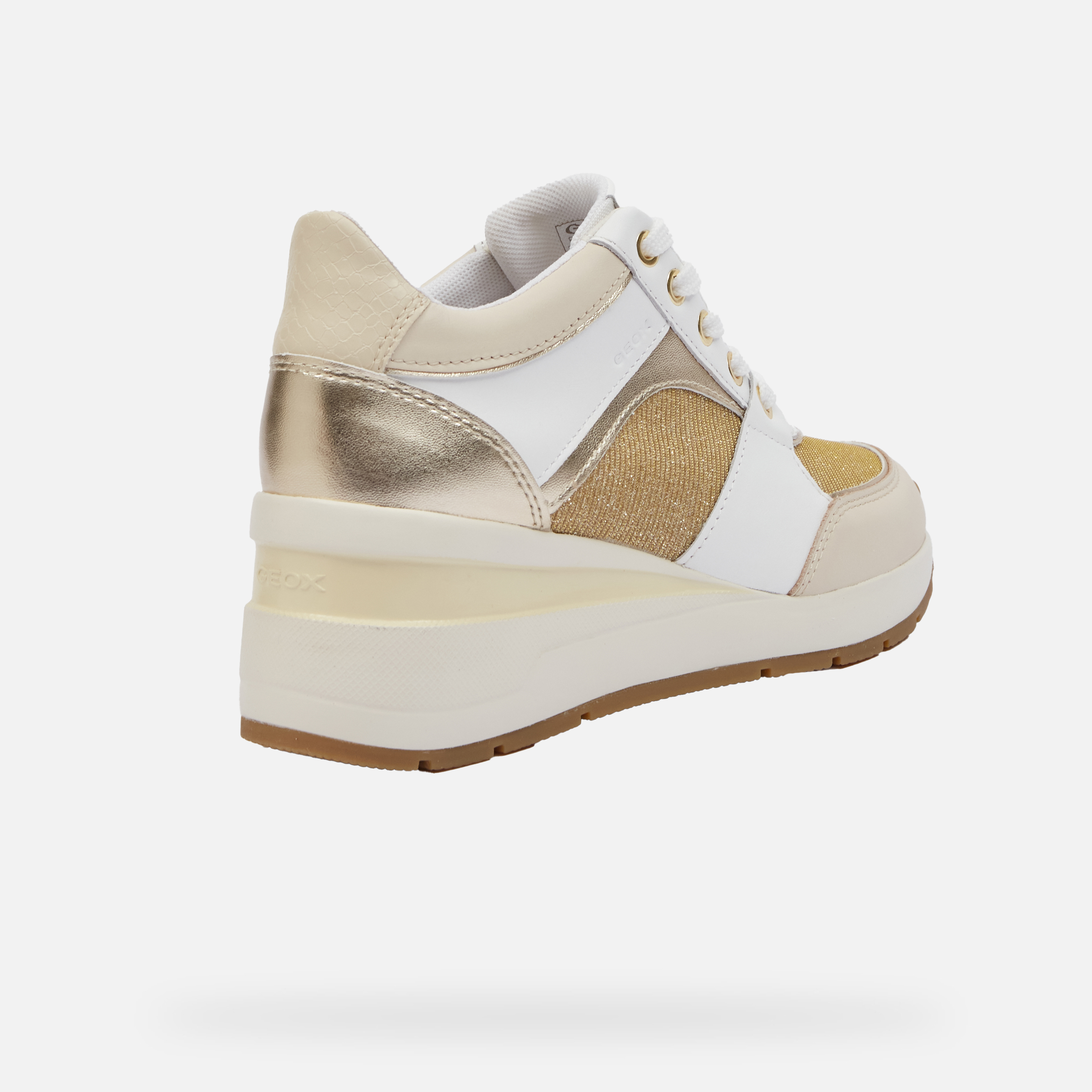 White women's sneakers Geox Zosma - Women's