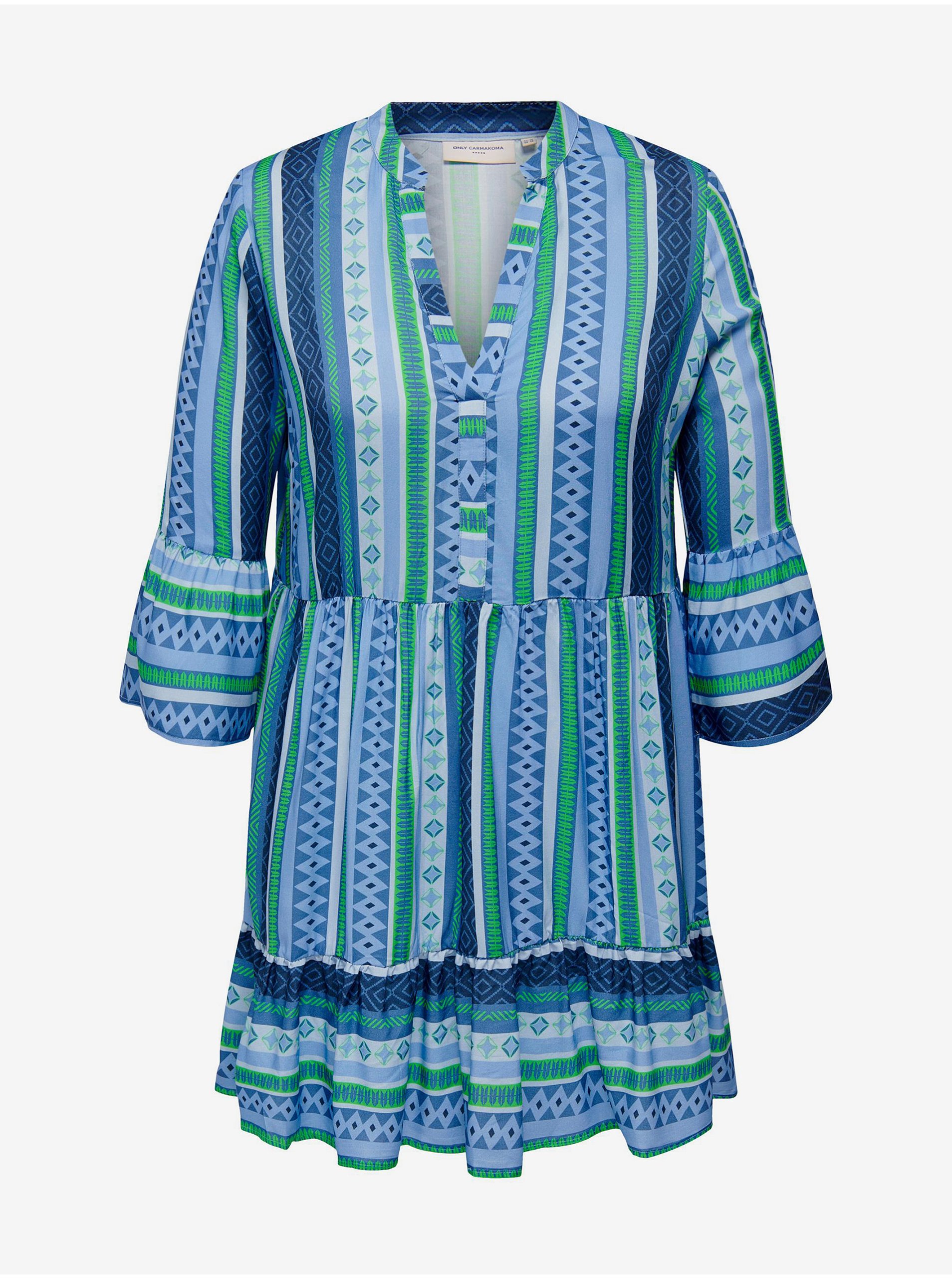 Blue Ladies Striped Dress ONLY CARMAKOMA Marrakesh - Women