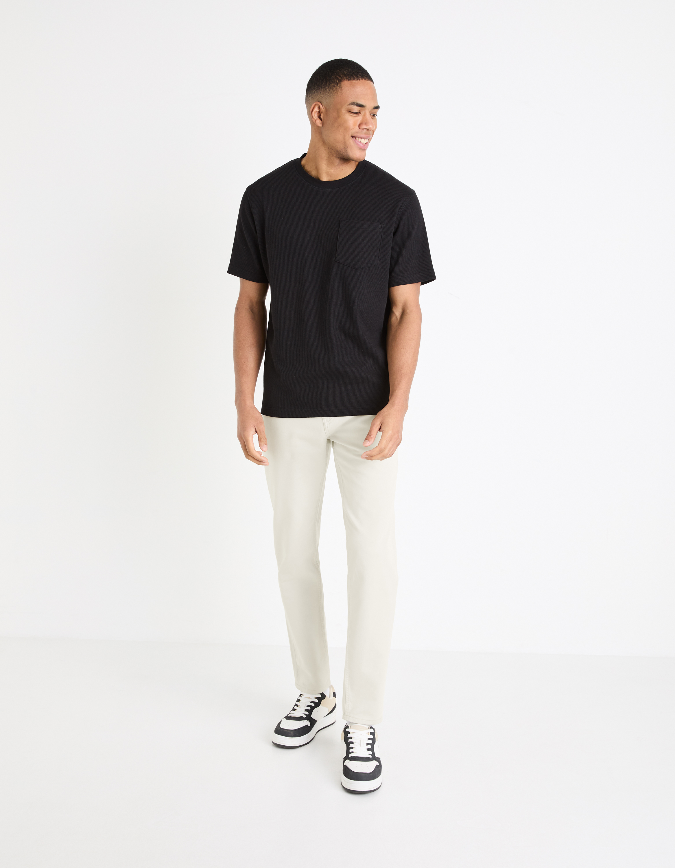 Pantaloni casual pentru barbati Celio - crem