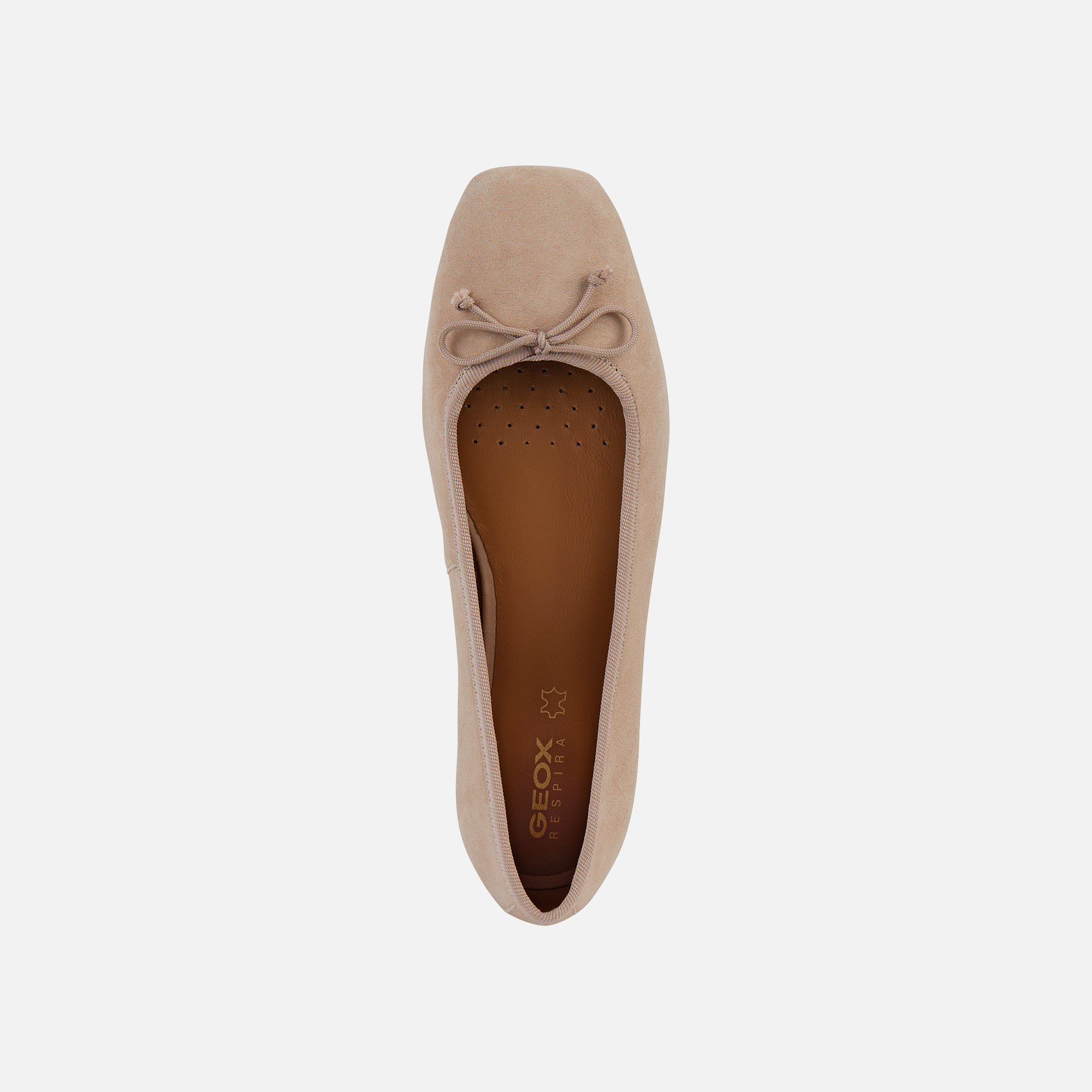 Beige women's ballet flats Geox Marsilea - Women's
