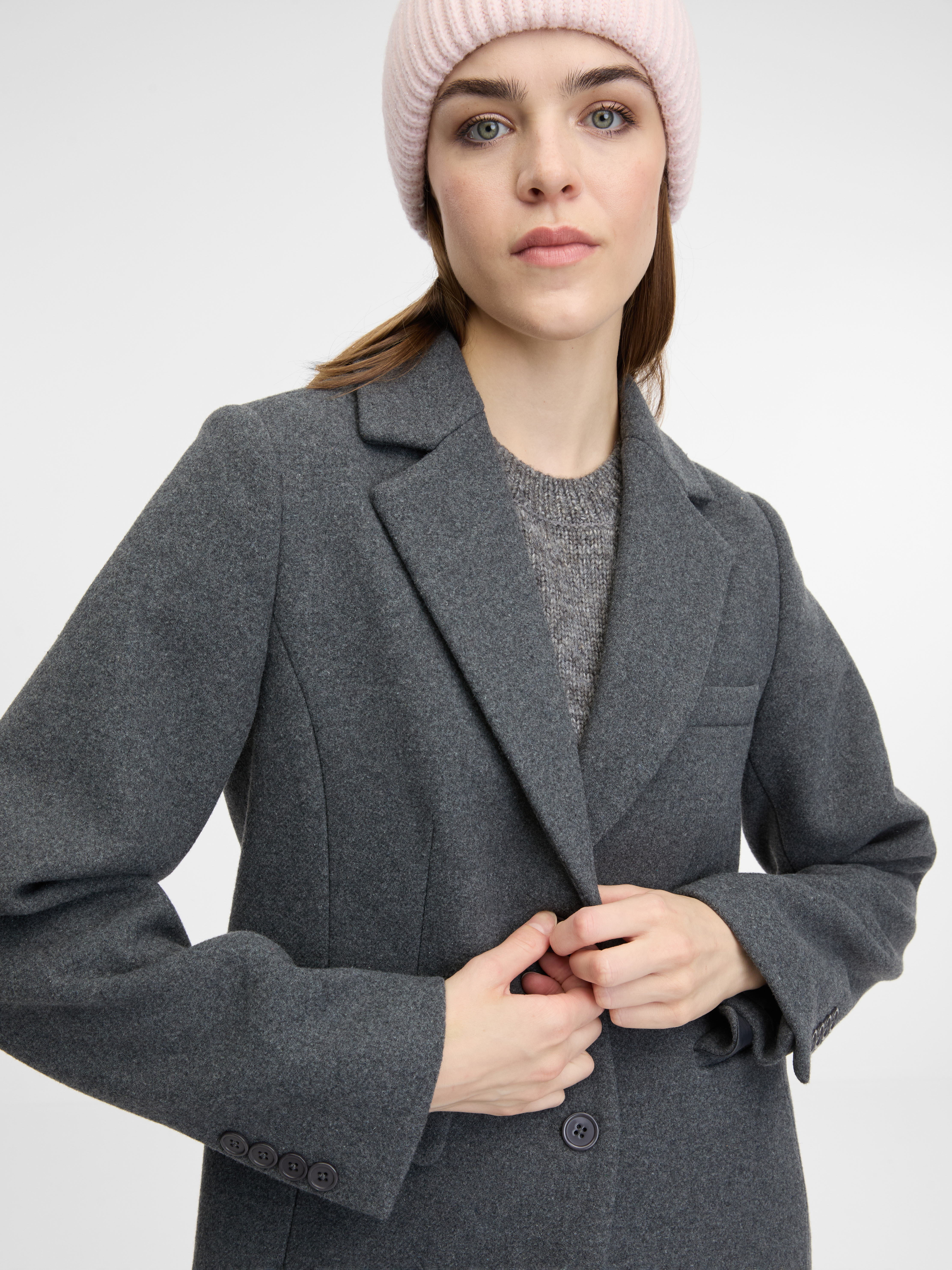 Grey women's coat ORSAY - Women's