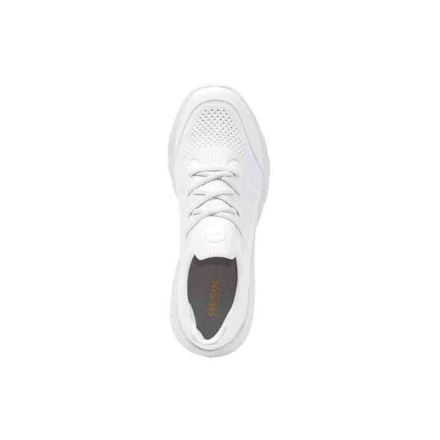 White women's sneakers Geox Spherica Actif - Women's