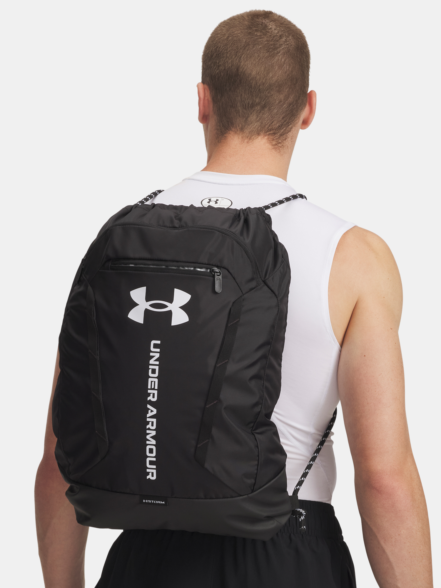 Unisex bag Under Armour UA Hustle Sackpack-BLK - unisex