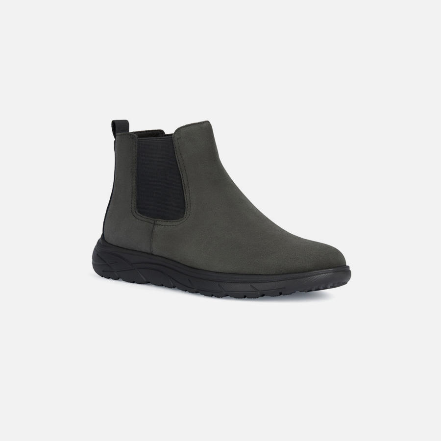 Brown men's ankle boots Geox Portello - Men's