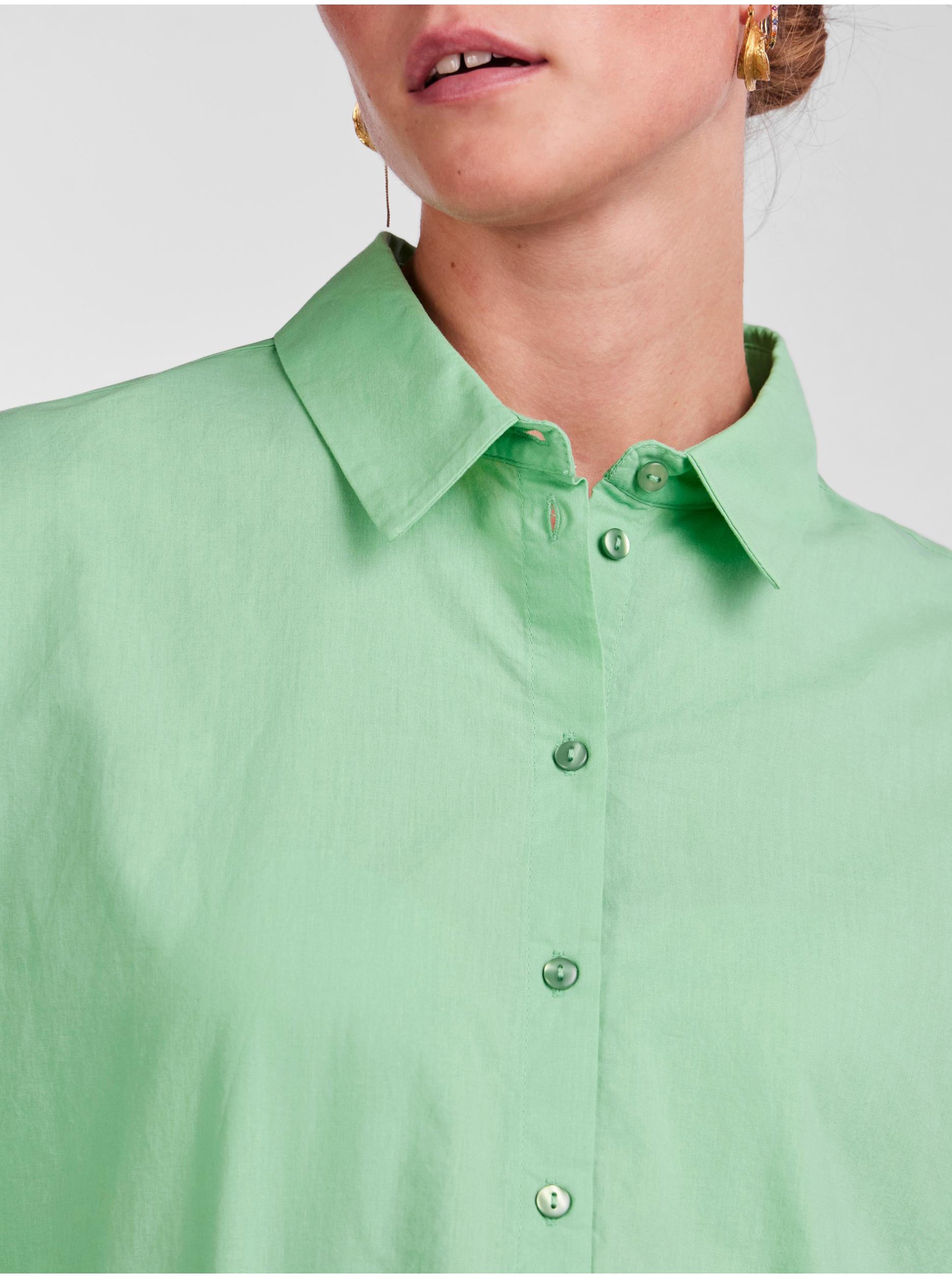 Camasi pentru femei Pieces - verde deschis
