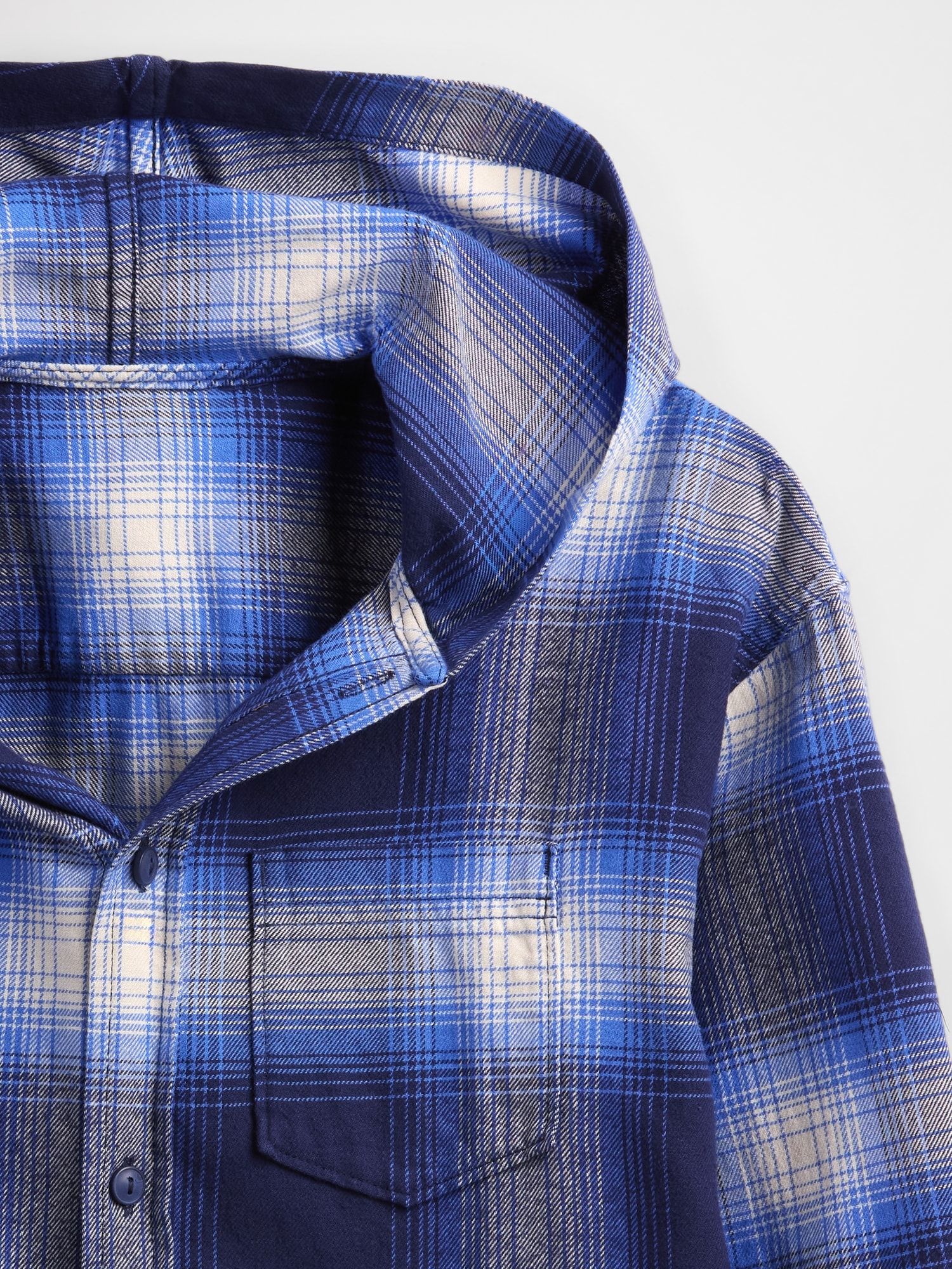 GAP Children&#039;s Flannel Shirt with Hoodie - Boys