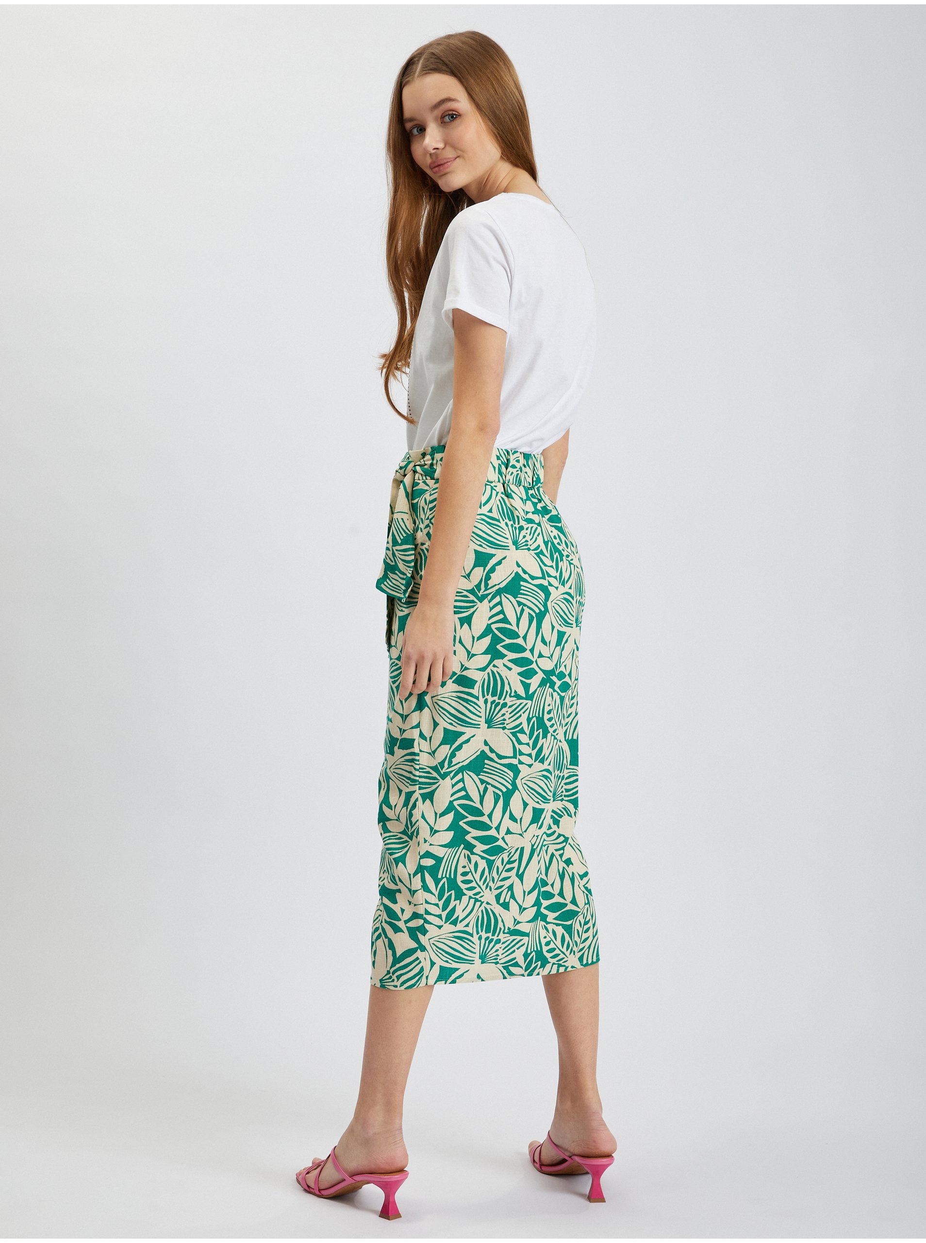 Marimi curvy pentru femei ORSAY - verde, crem