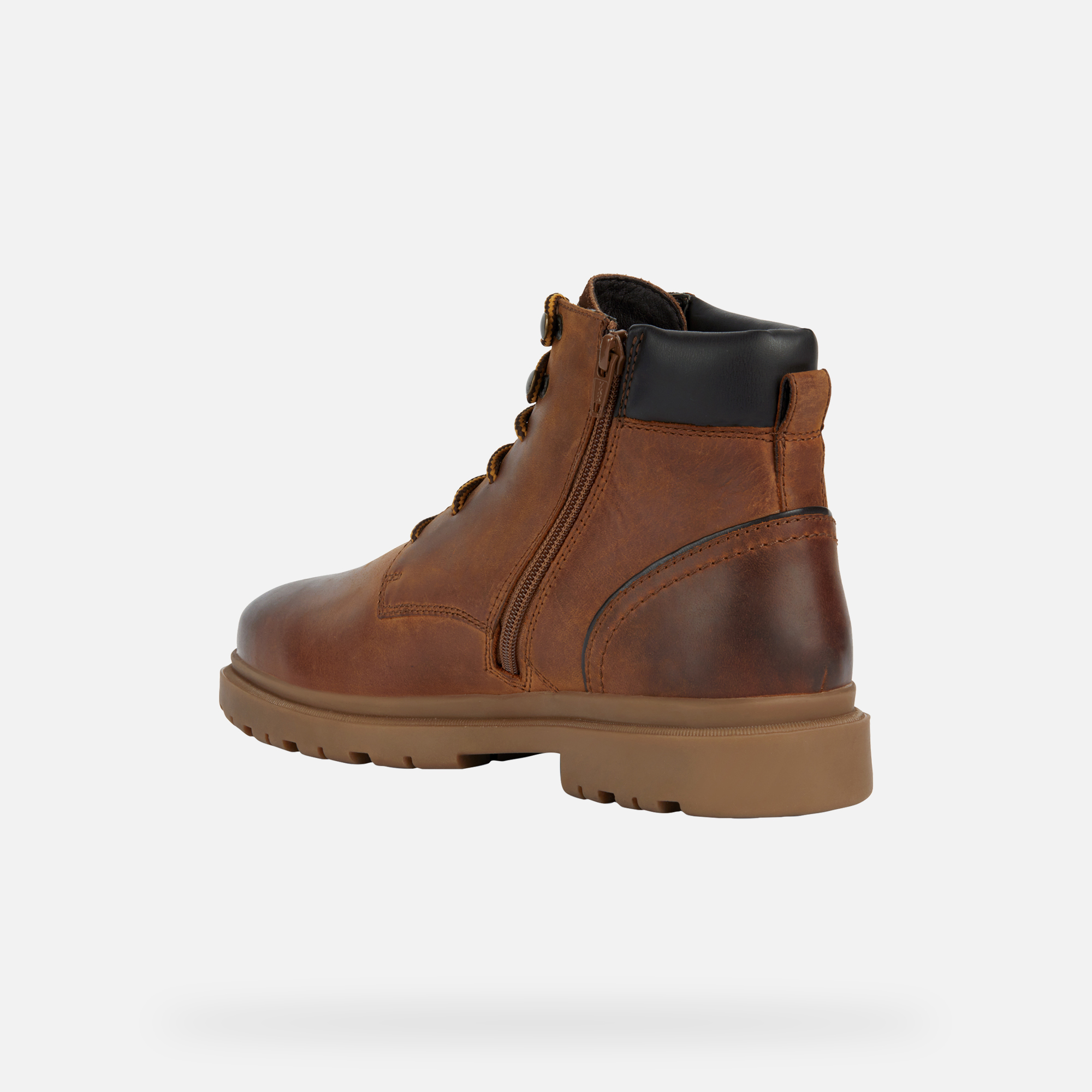 Brown men&#039;s ankle shoes Geox Andalo - Men&#039;s