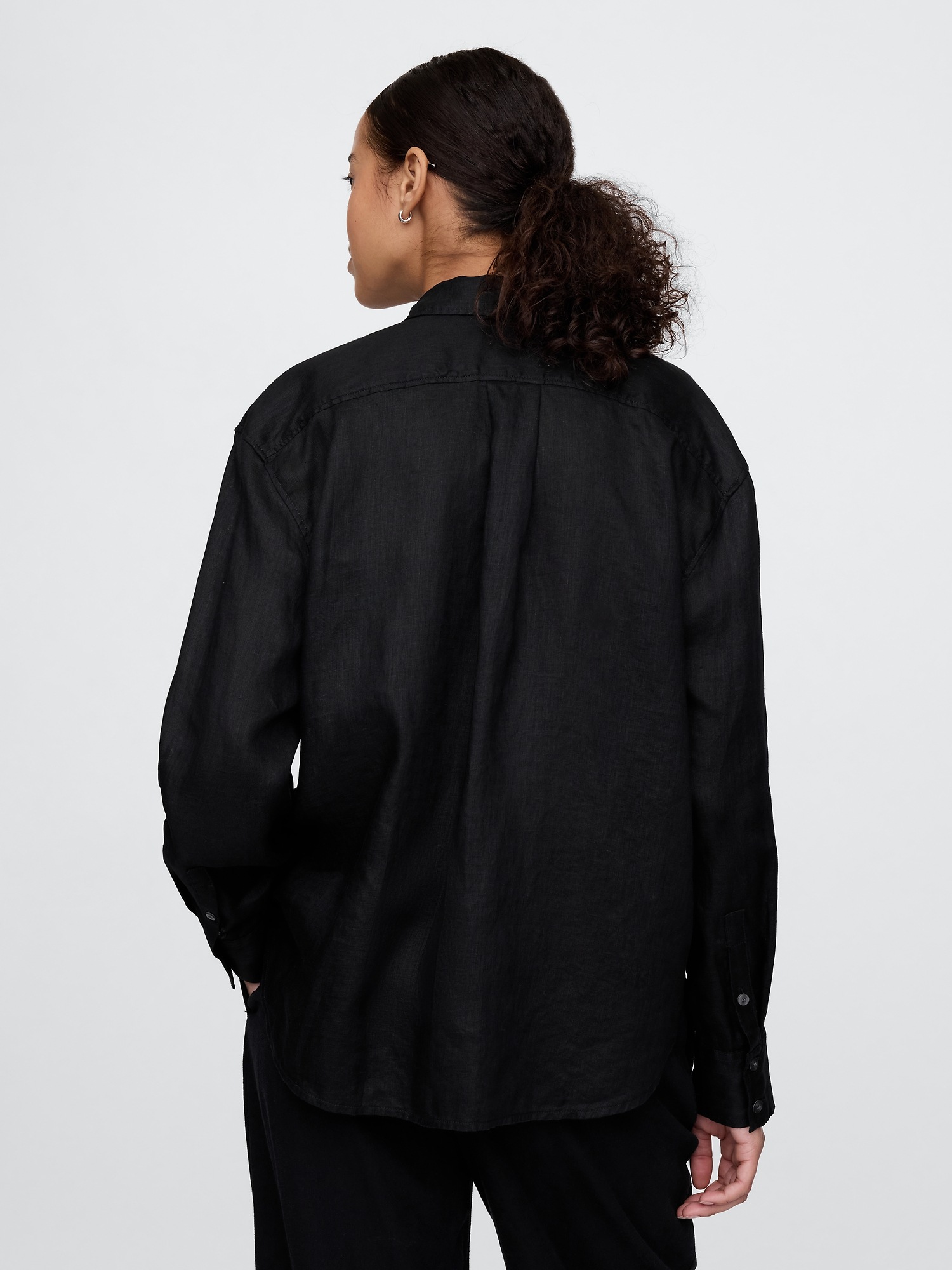 GAP Linen Oversize Shirt Big Shirt - Women&#039;s