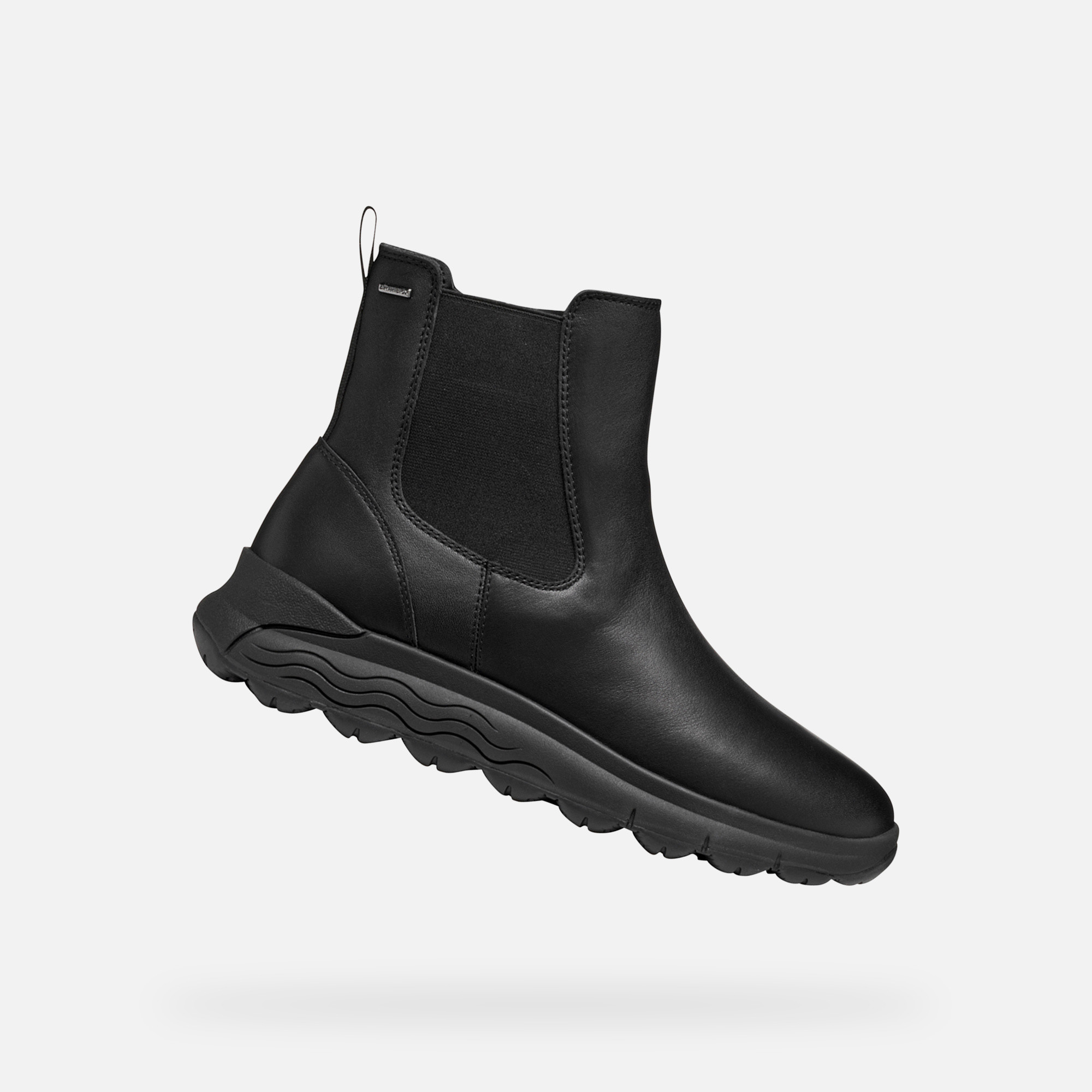 Black womens ankle boots Geox Spherica 4X4 ABX - Womens