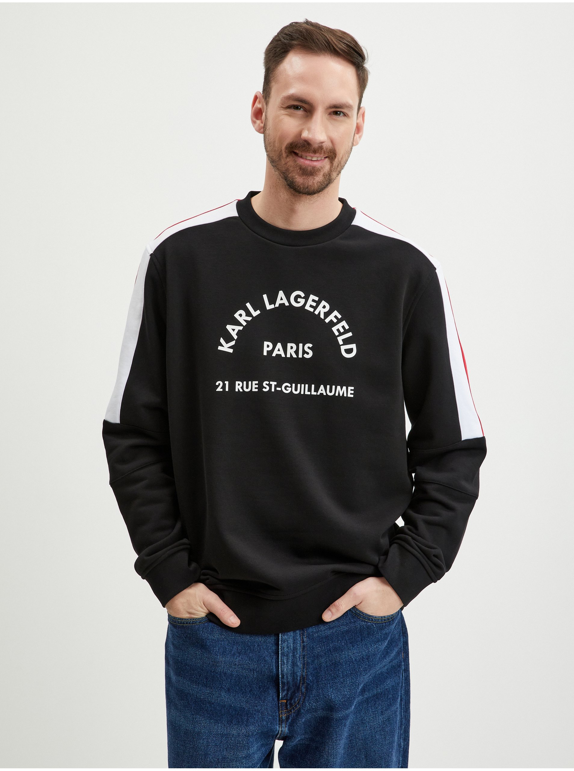 Black Mens Sweatshirt KARL LAGERFELD - Men