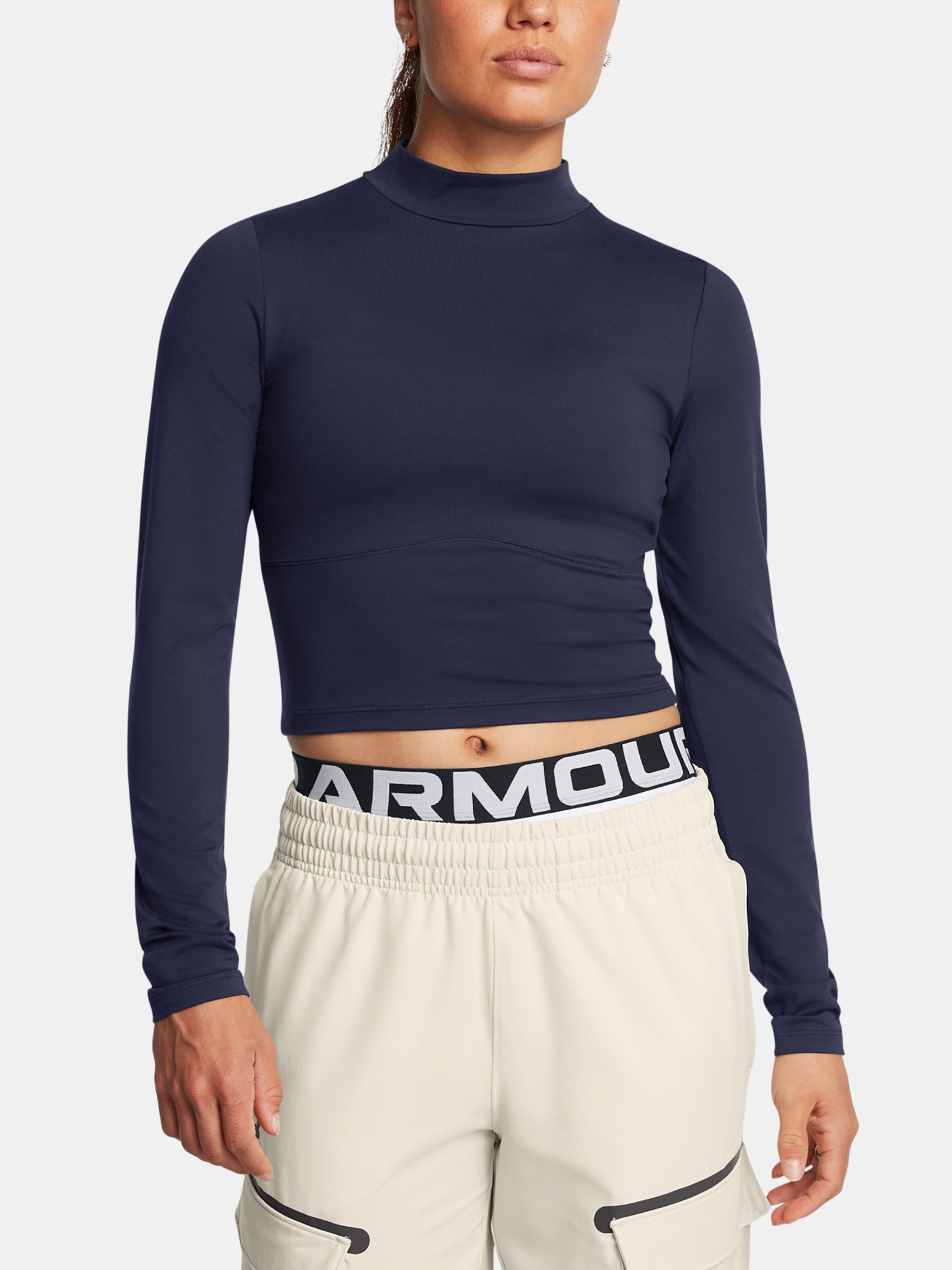 Under Armour Womens T-shirt UA Meridian LS Mock - Womens