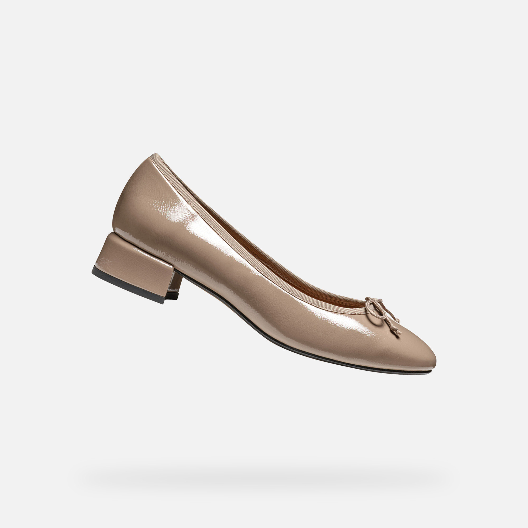 Beige womens heeled shoes Geox Floretia - Womens