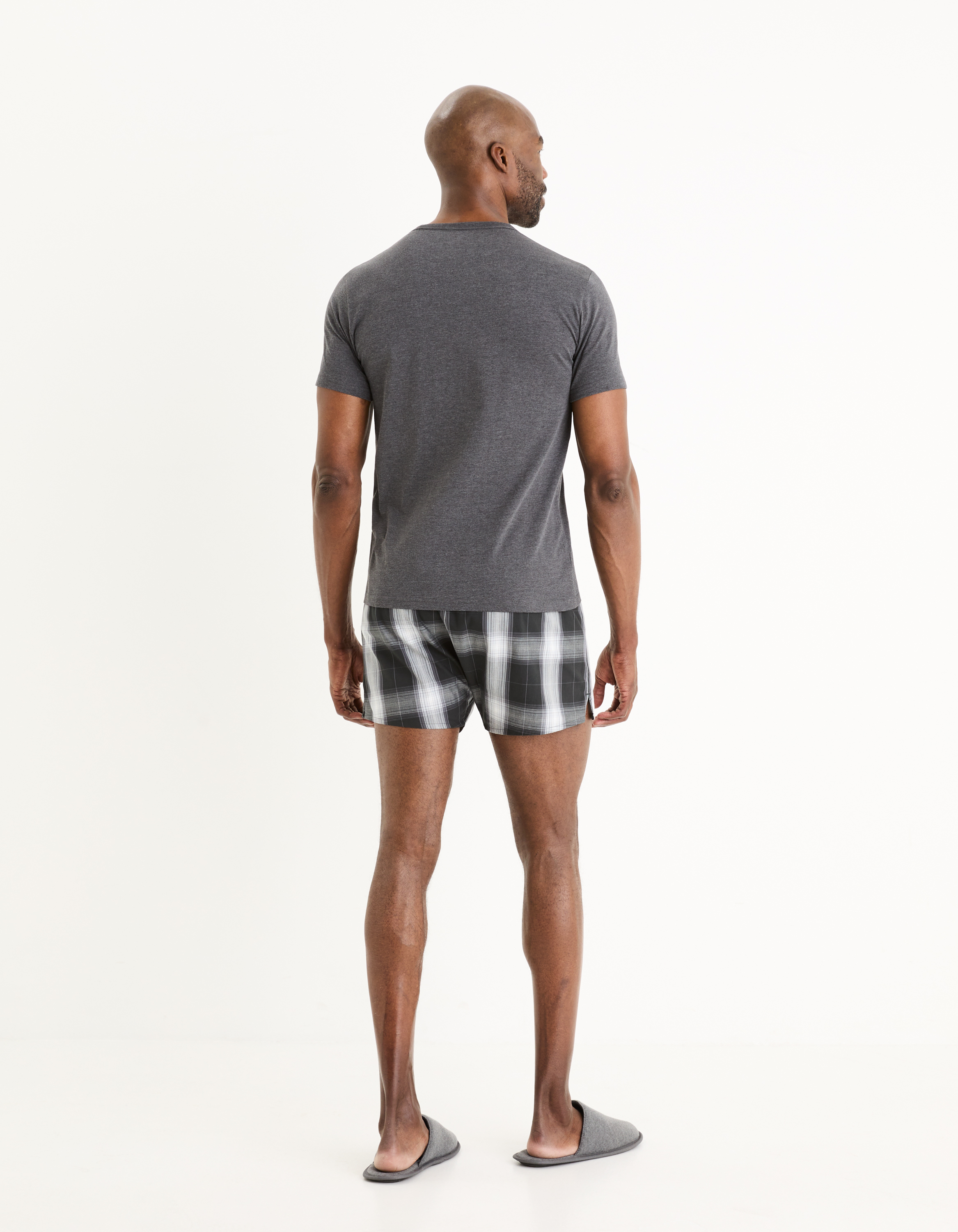 Pijamale pentru barbati Celio - gri, alb, gri inchis