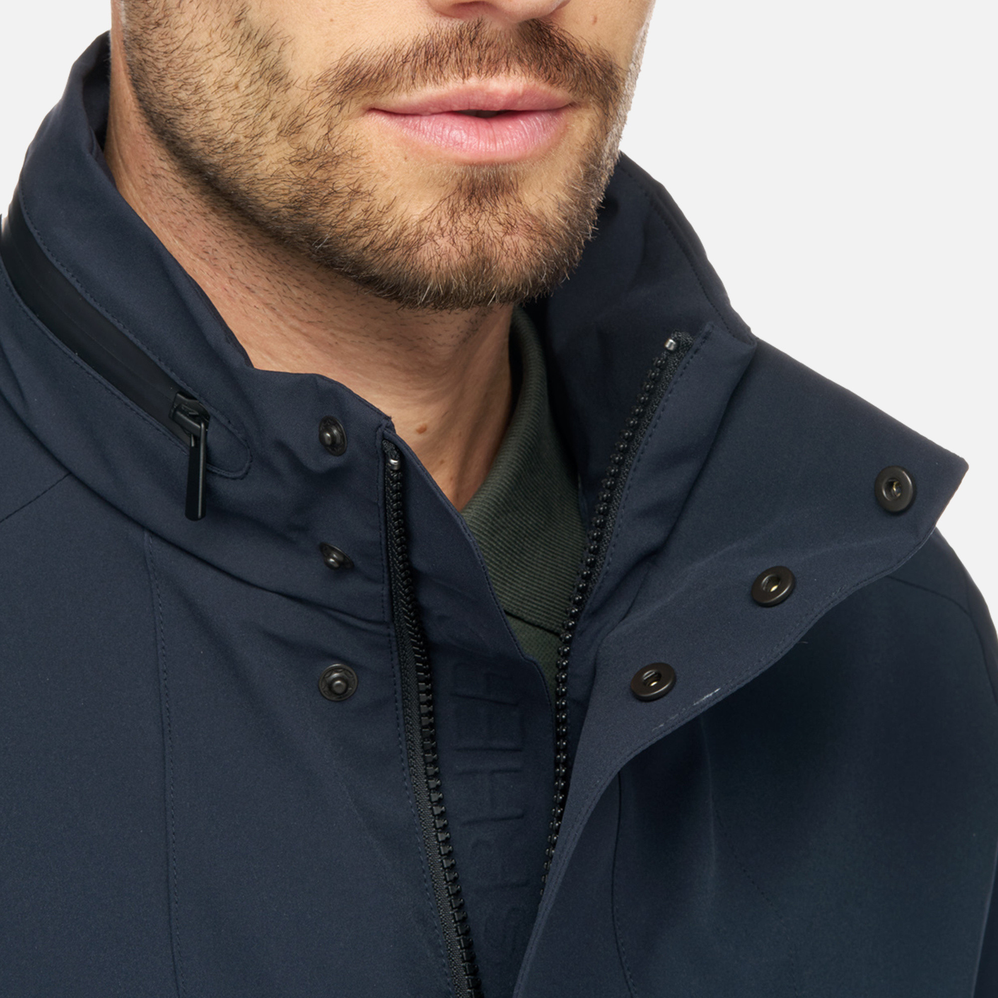 Dark blue men&#039;s jacket Geox Spherica - Men
