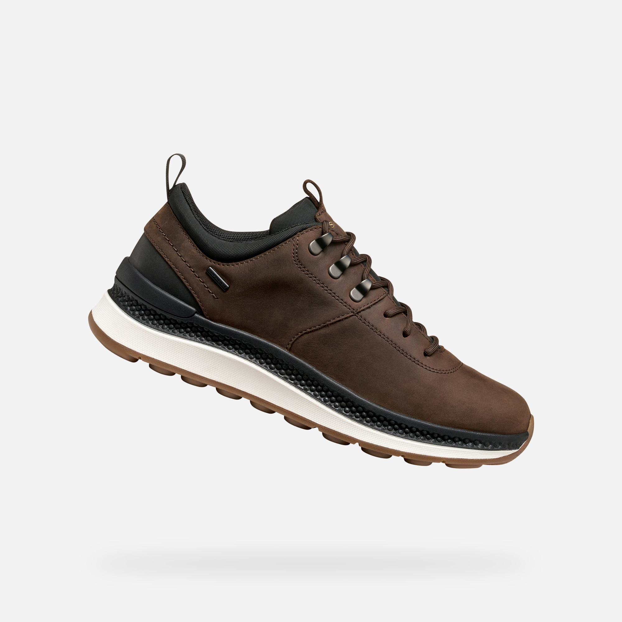 Dark brown mens sneakers Geox Spherica Actif X2 - Mens