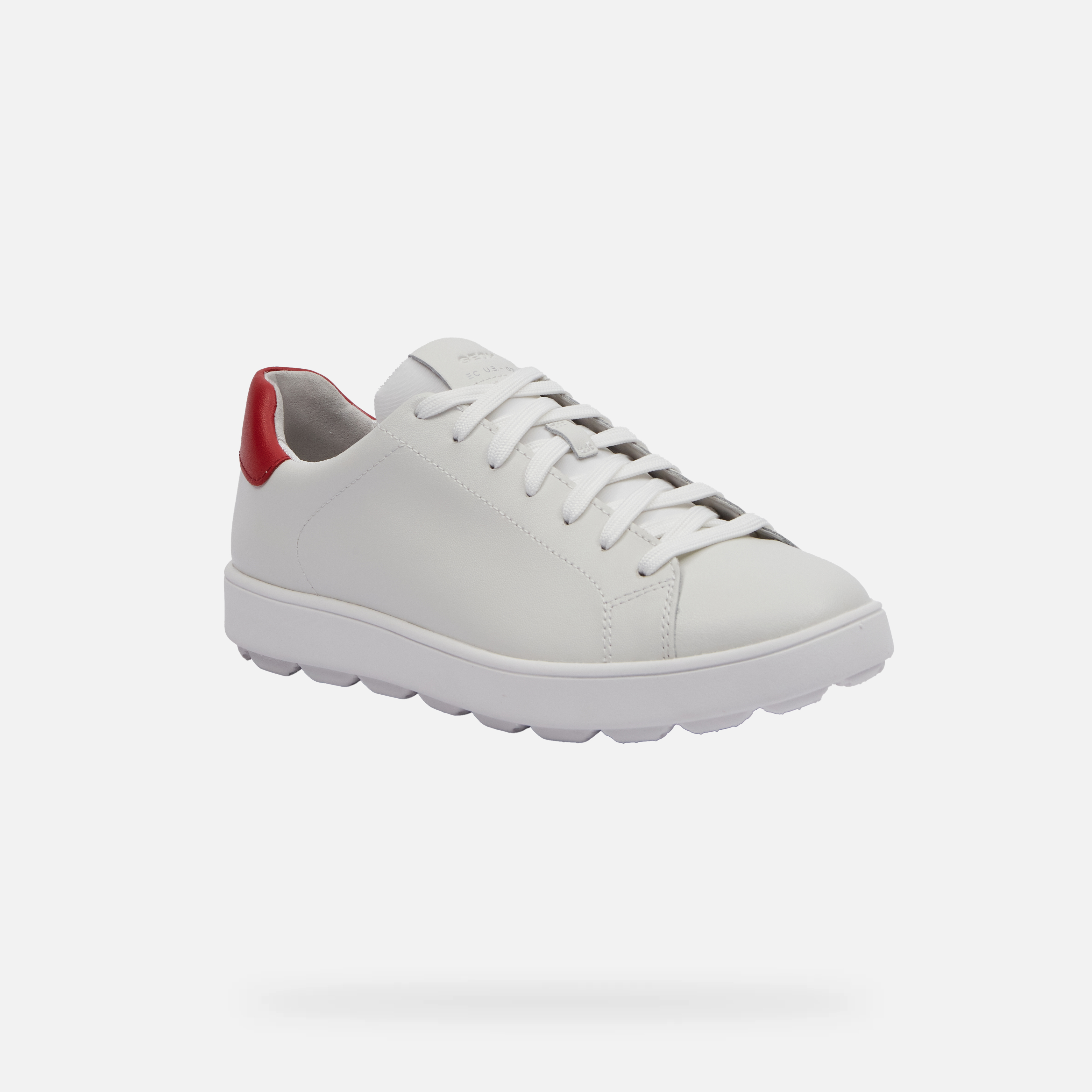 White men's sneakers Geox Spherica Ecub-1 - Men's