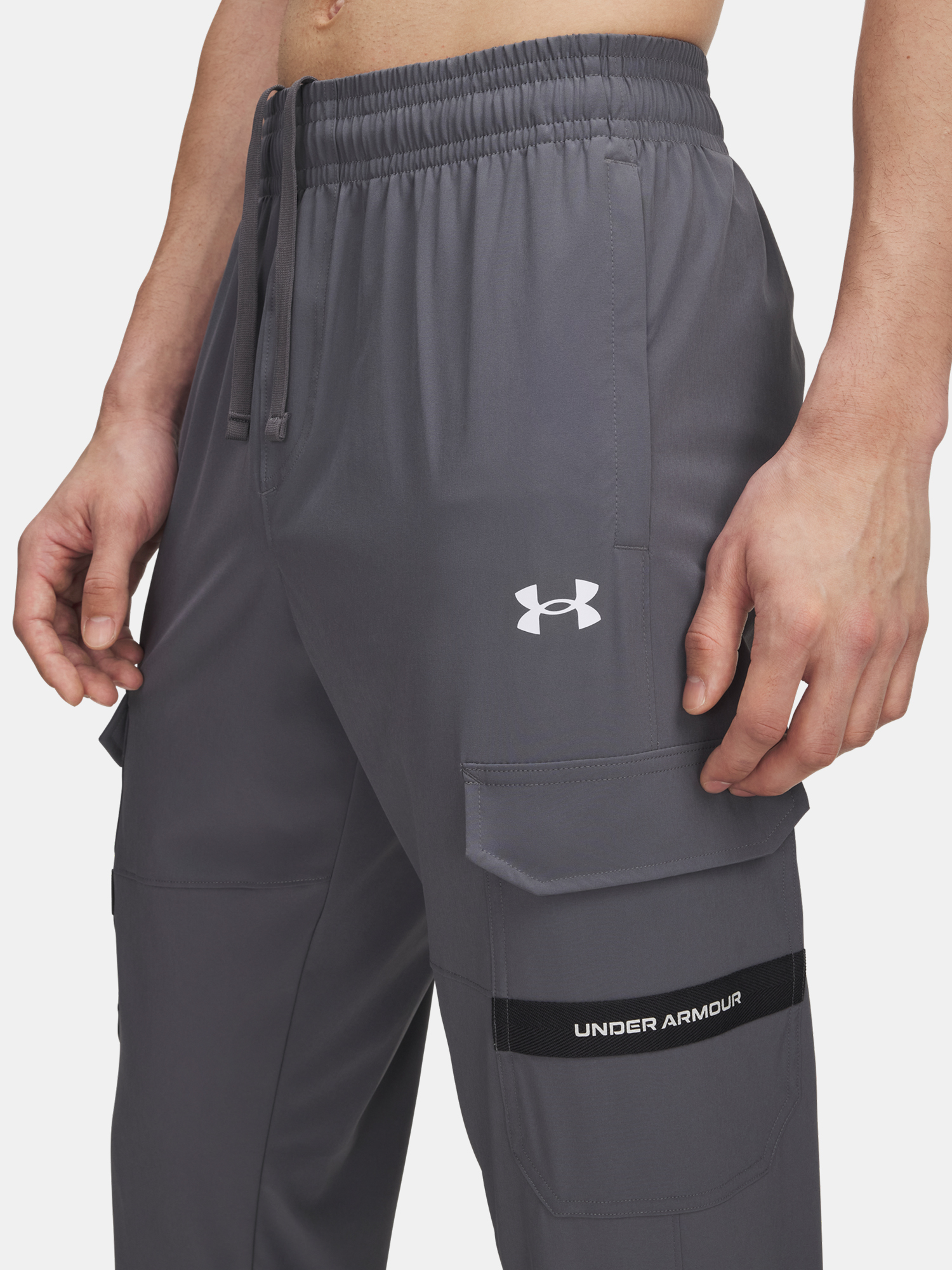 Men's Sports Pants Under Armour UA Tech Utility Woven Pant-GRY - Men's