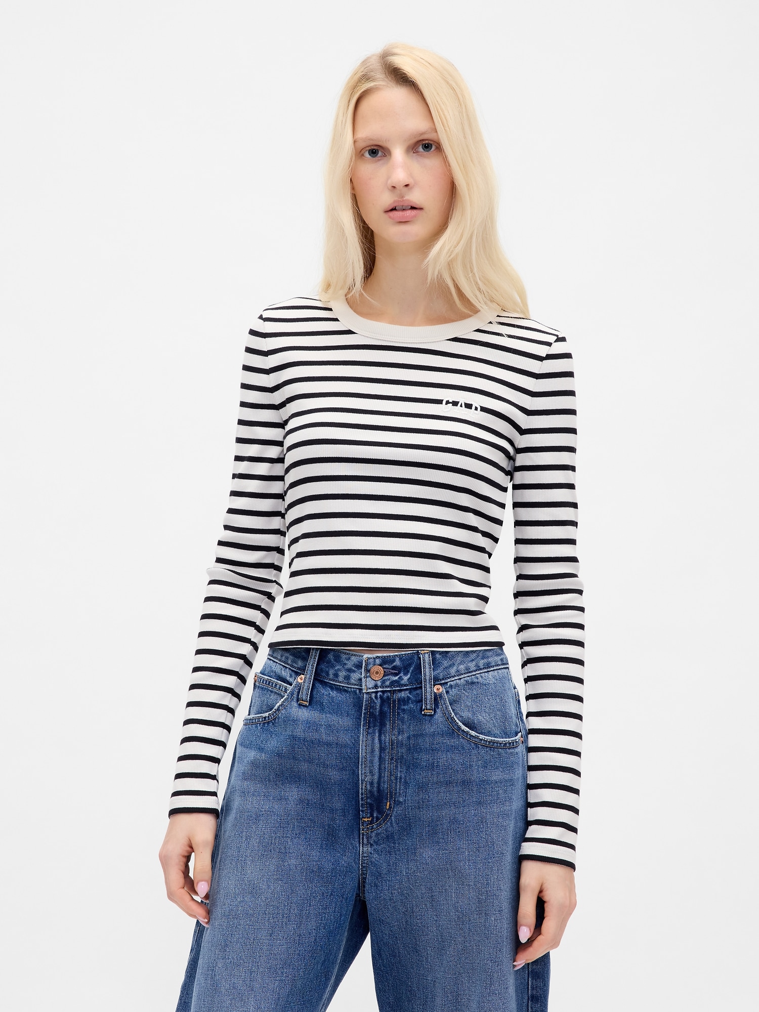 GAP Ribbed Crop T-Shirt - Women's