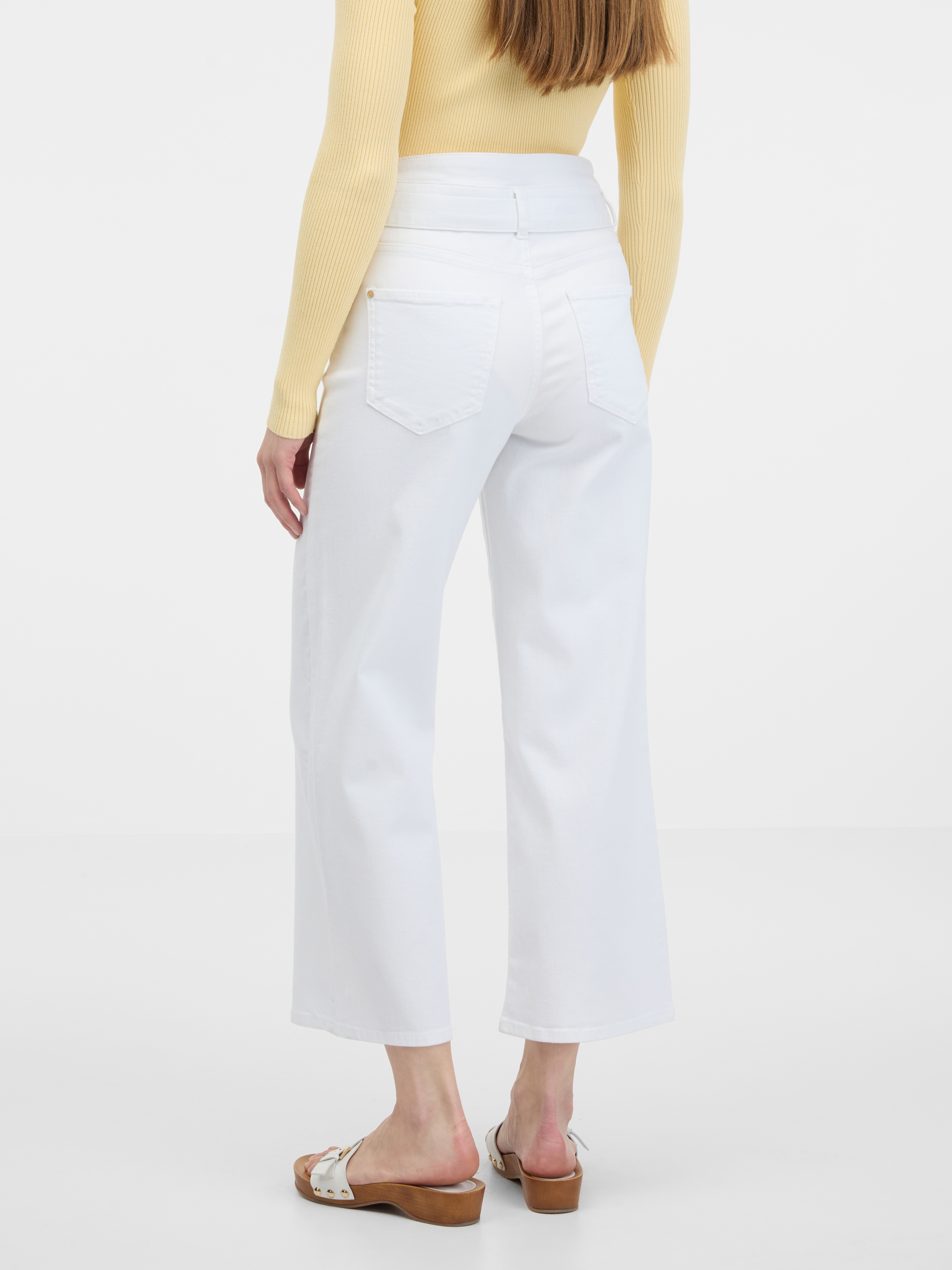 Orsay White Women's Wide Jeans - Women's