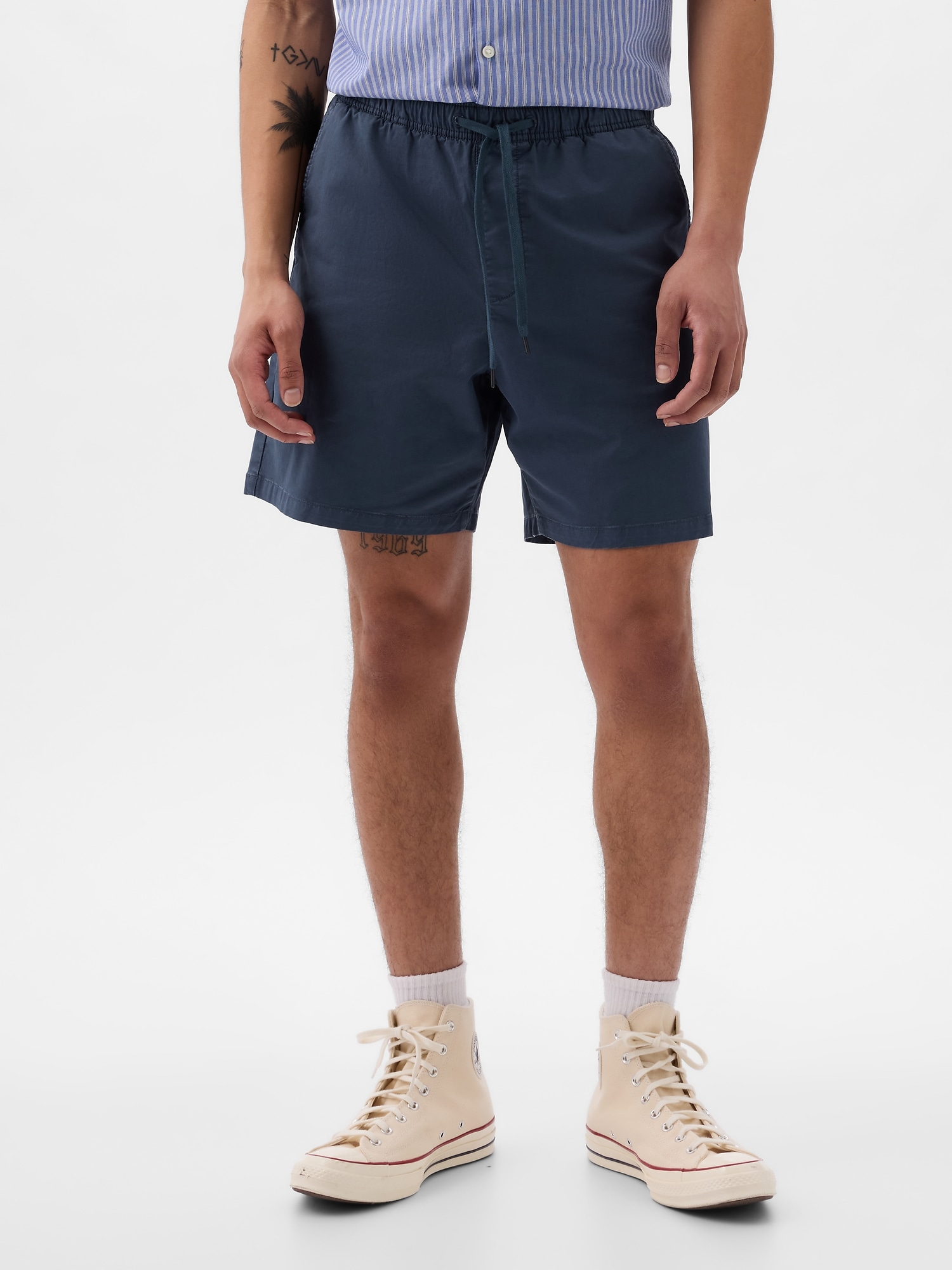 Pantaloni scurti pentru barbati GAP - gri inchis, albastru inchis