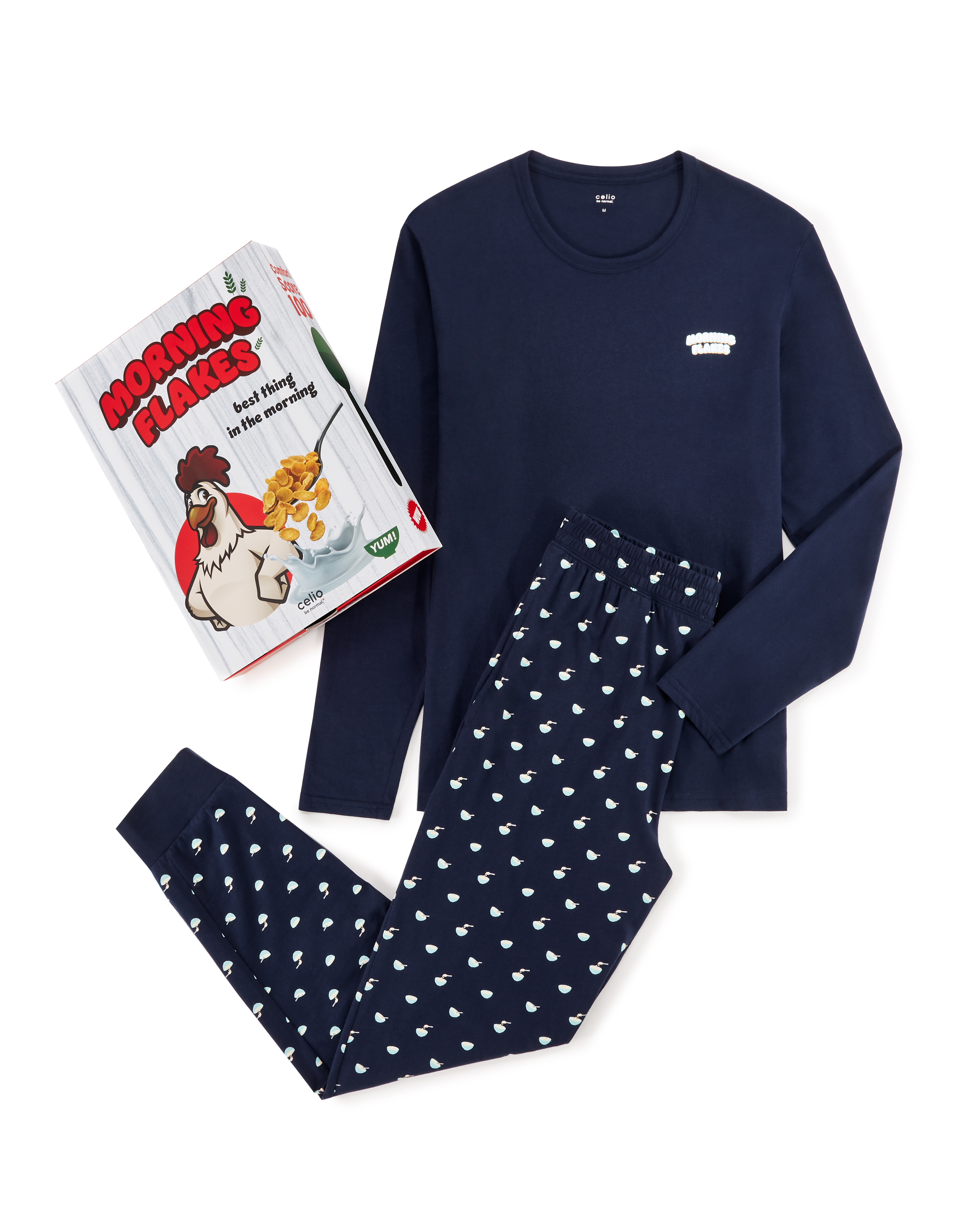 Celio Gift set of pajamas Cornflakes - Men's
