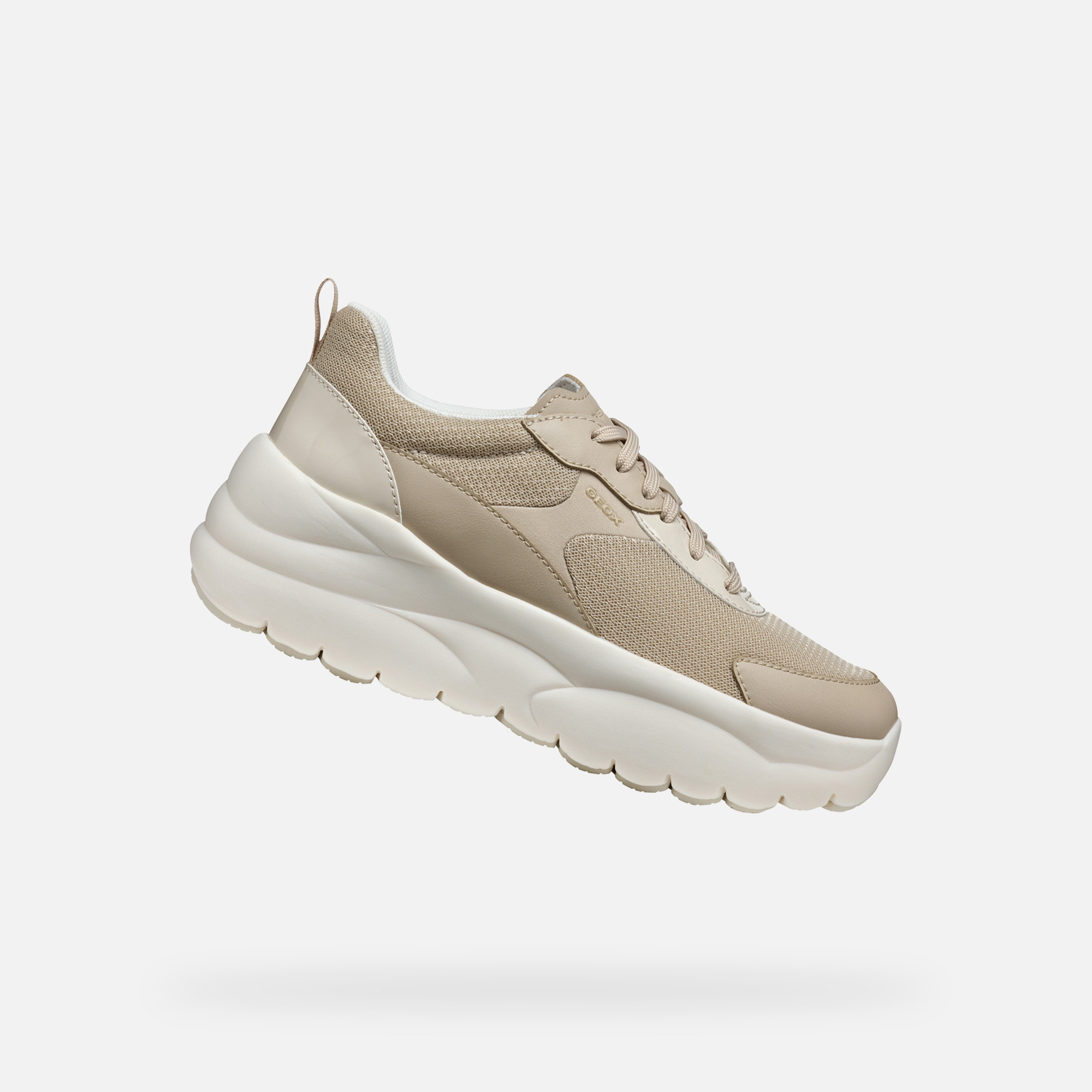 Beige women's sneakers Geox Xtors - Women's